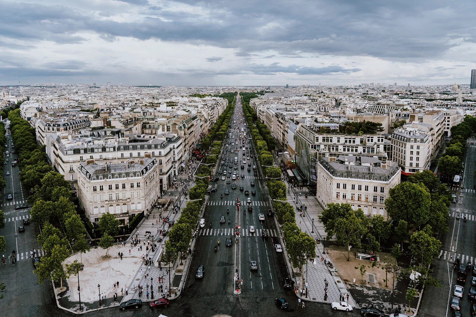 View of the Champs Elysées and the 8th arrondissement, by Xuan Nguyen