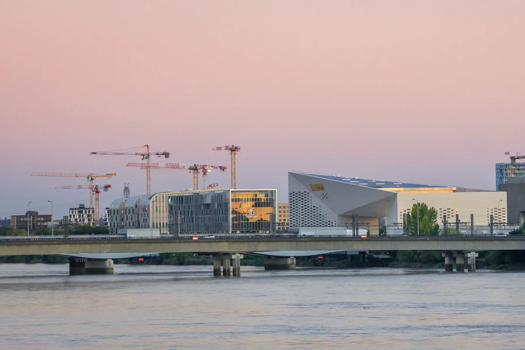 Buildings on the Bordeaux waterfront