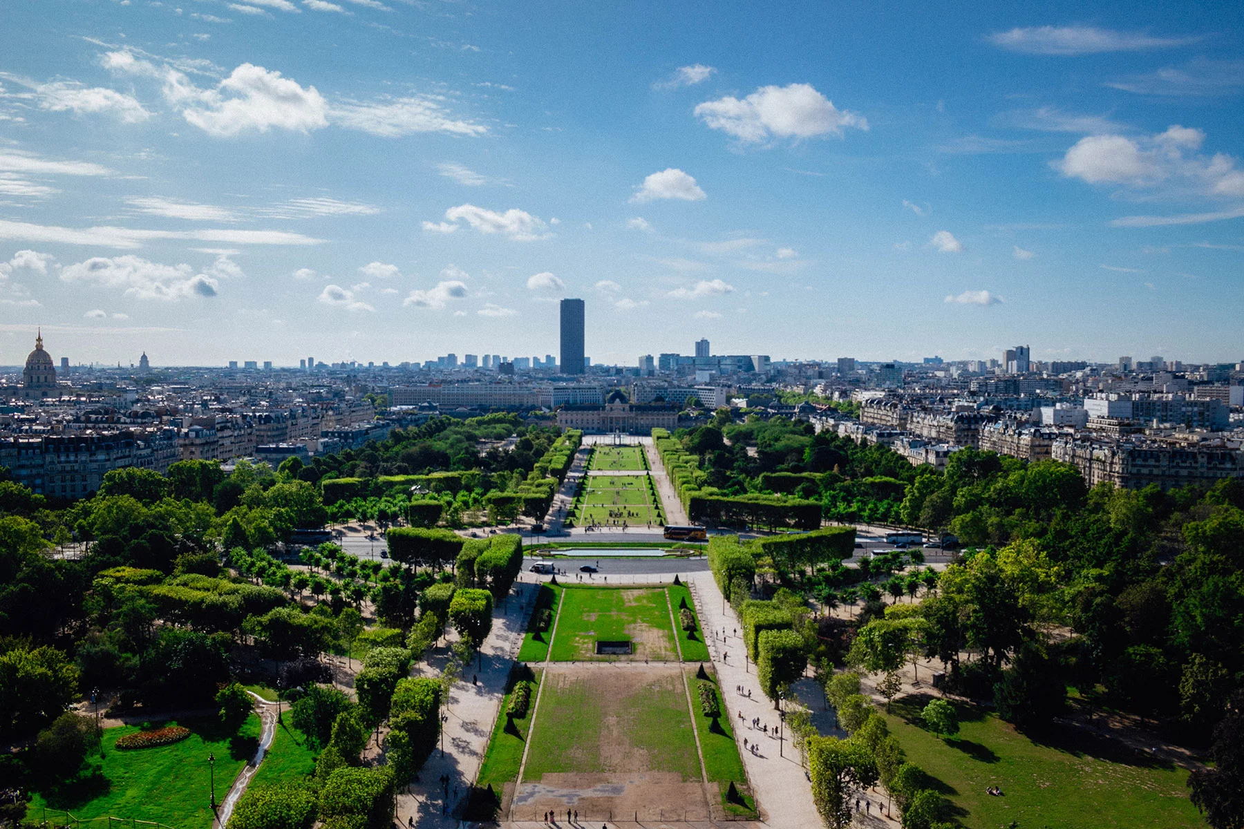 The Champs de Mars, seen from the Eiffel Tower, by Marcel Strauss