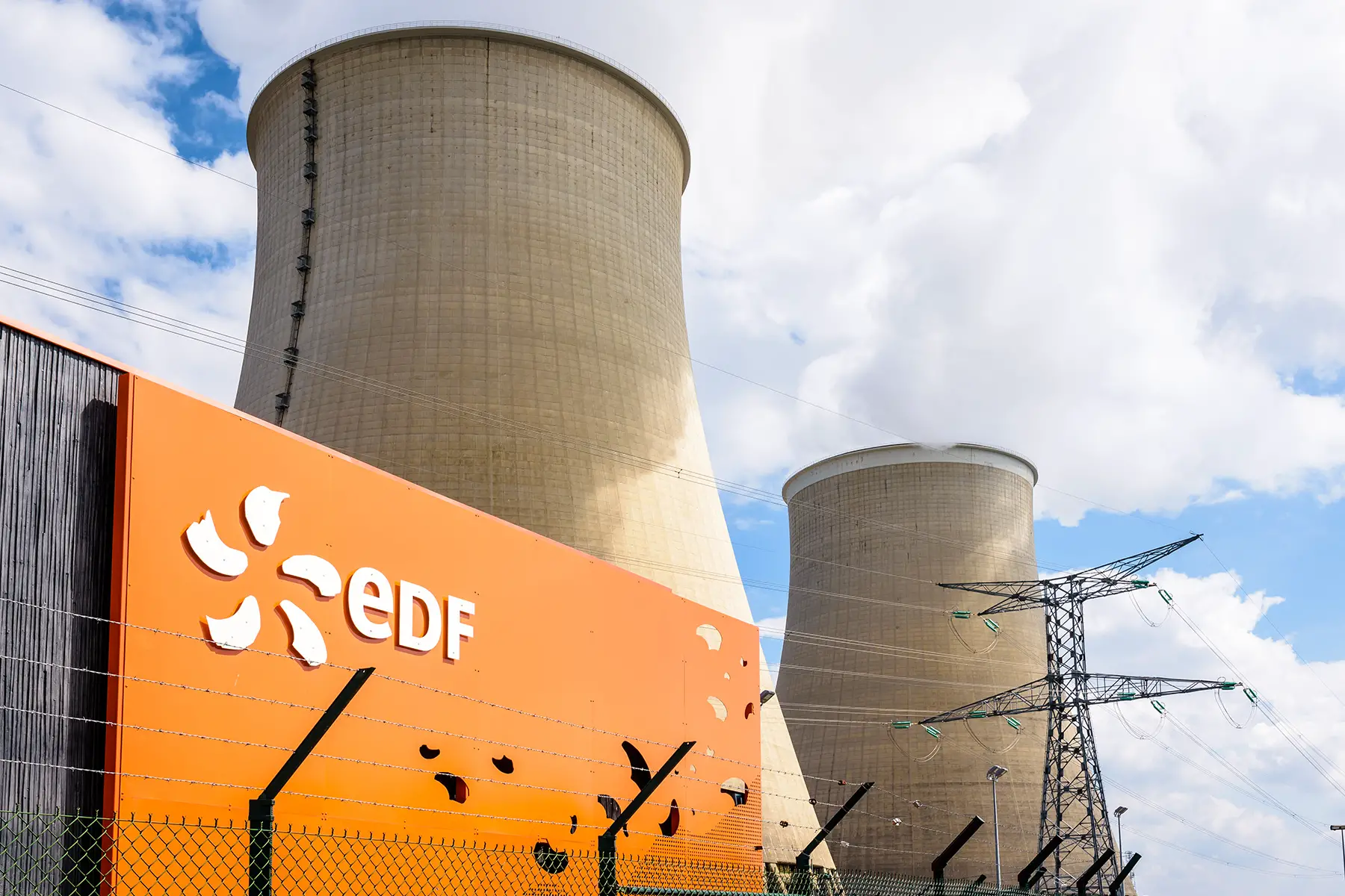 An EDF nuclear power plant in Nogent-sur-Seine, France