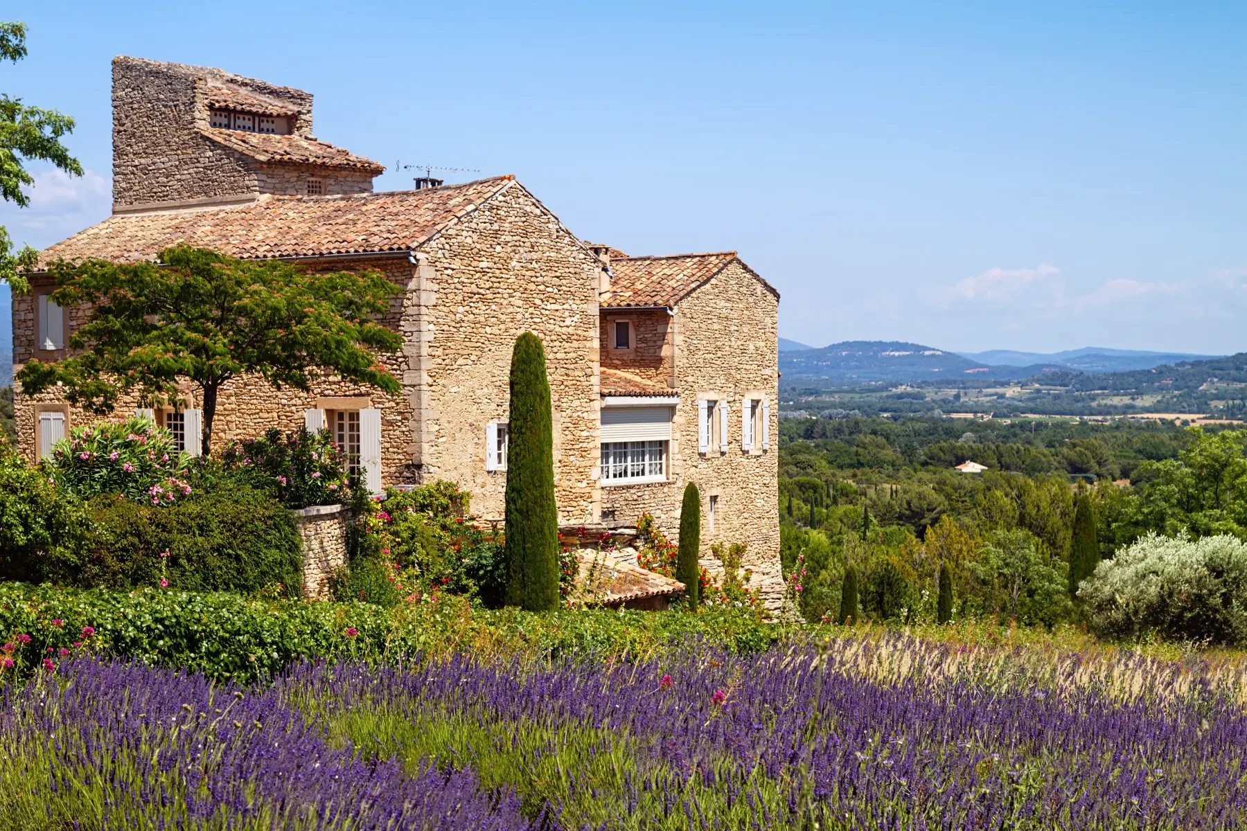 French inheritance tax, France house in lavender field