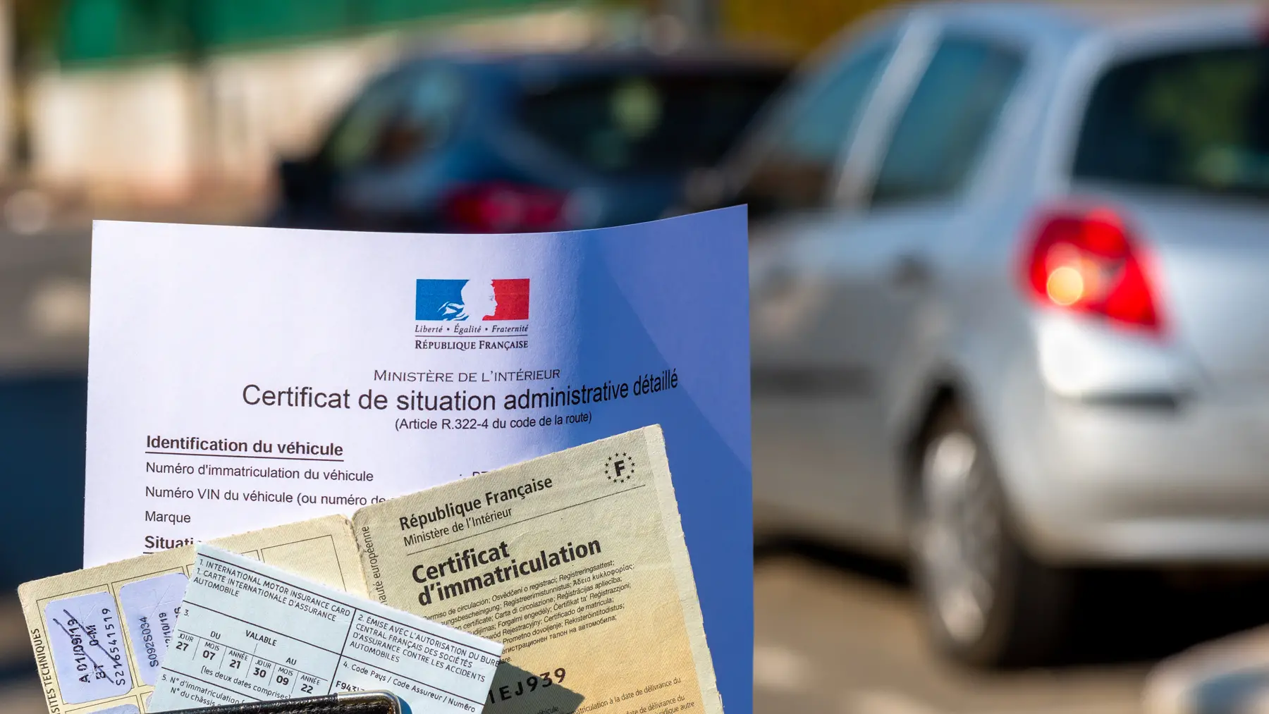 France vehicle registration paperwork