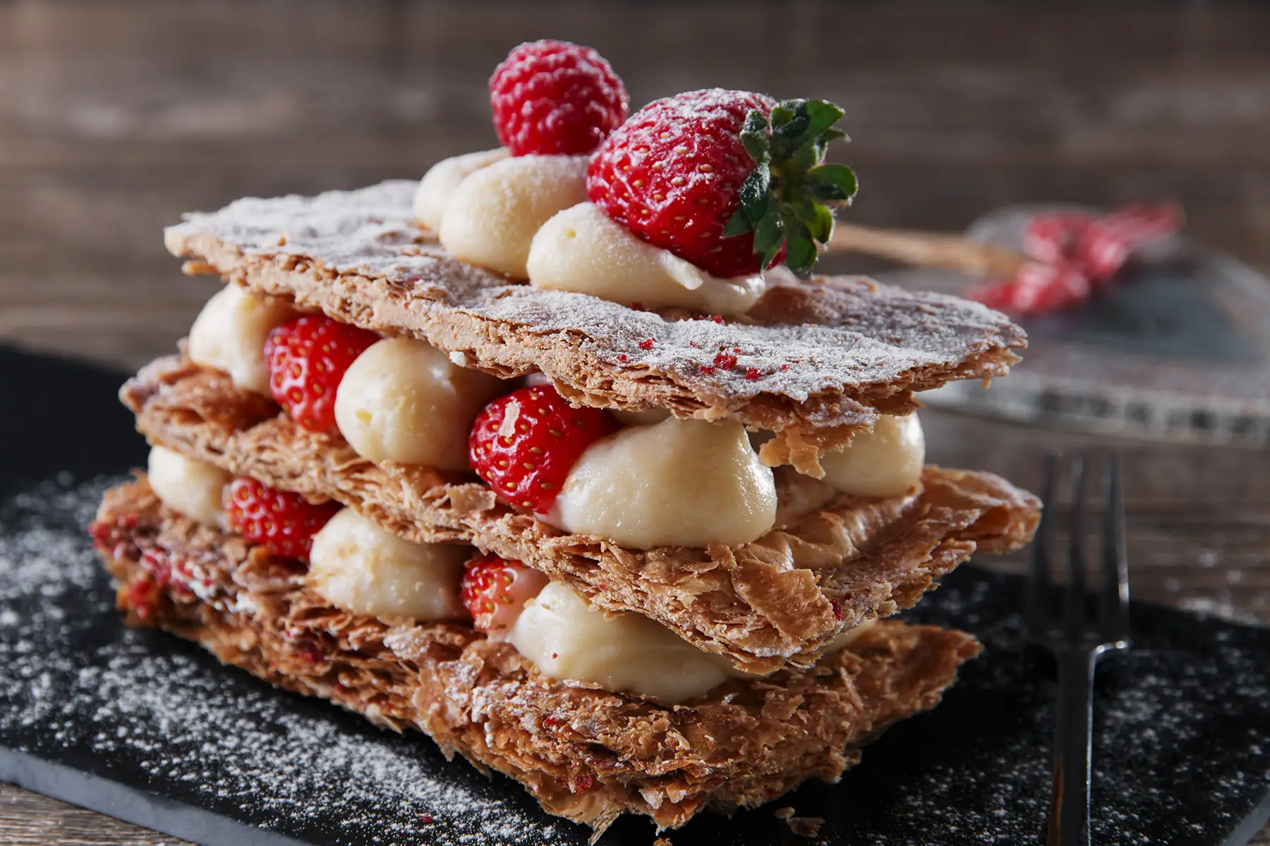 French cuisine: mille feuille