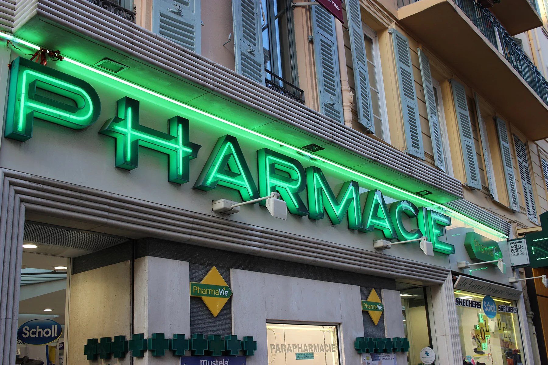 A pharmacy in Nice, France