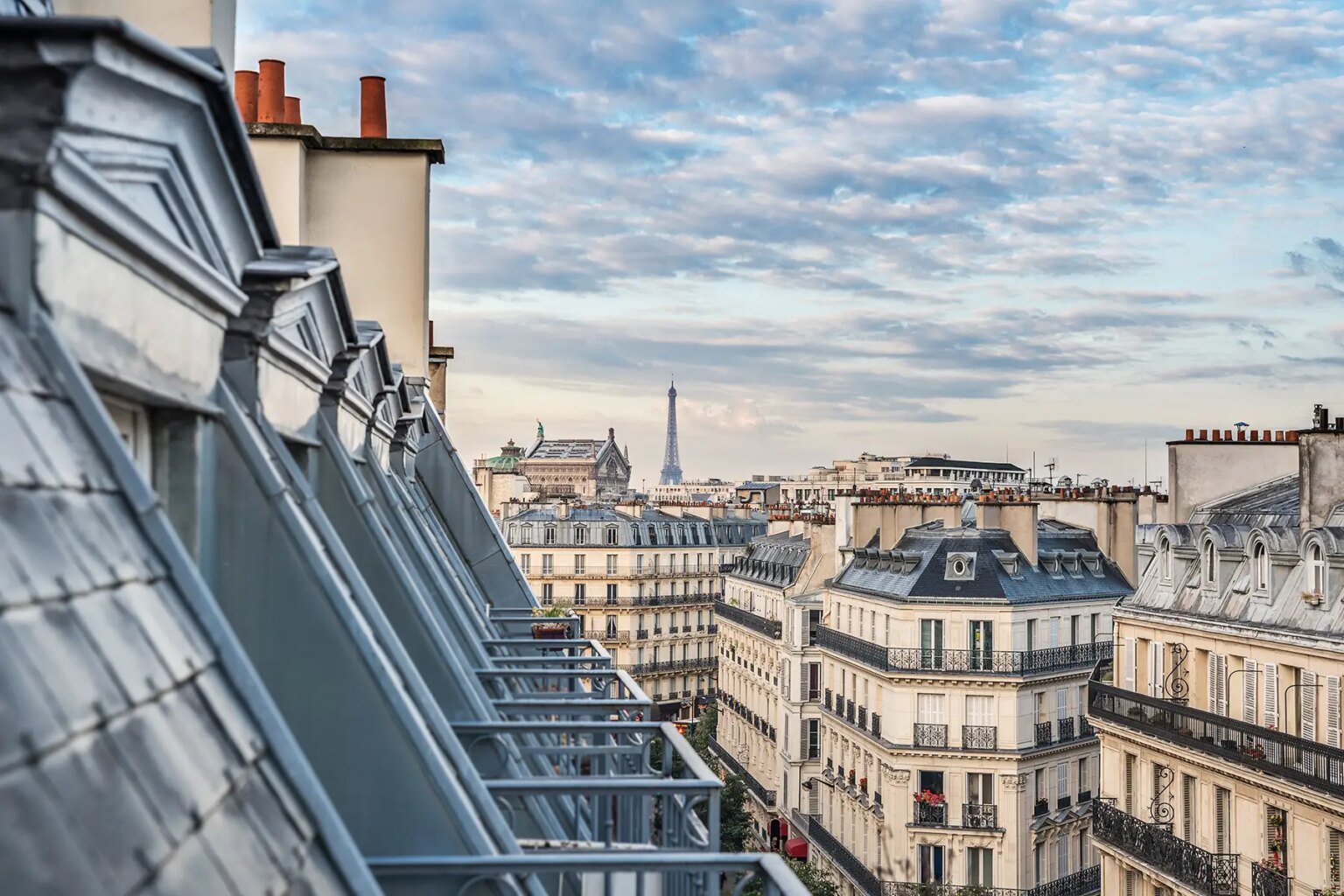 Roofs of Parisian apartments