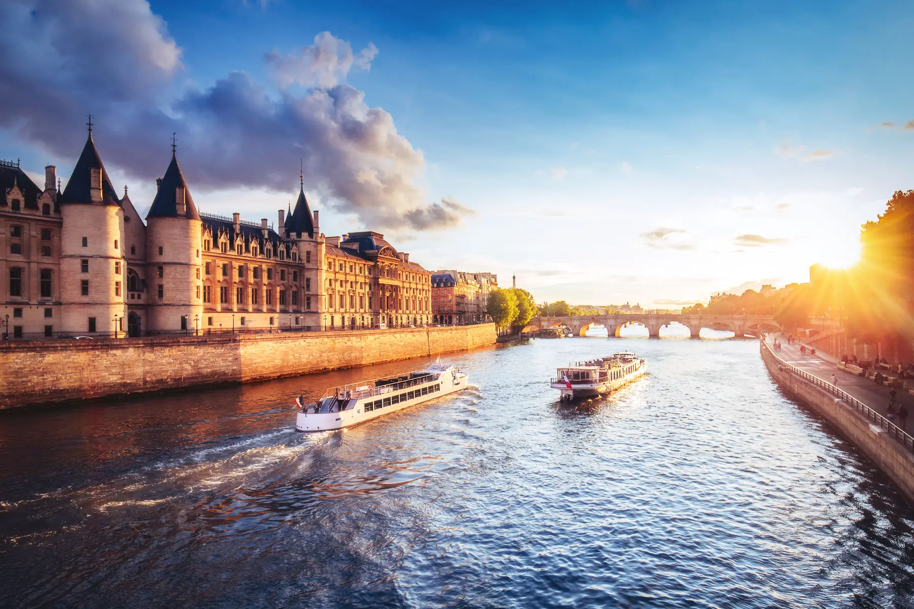 Seine river cruise in Paris