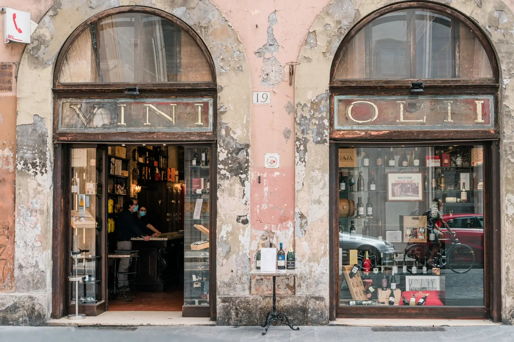 An enoteca (wine shop) in Rome