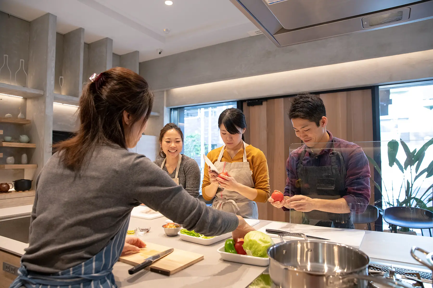 People at a cooking class