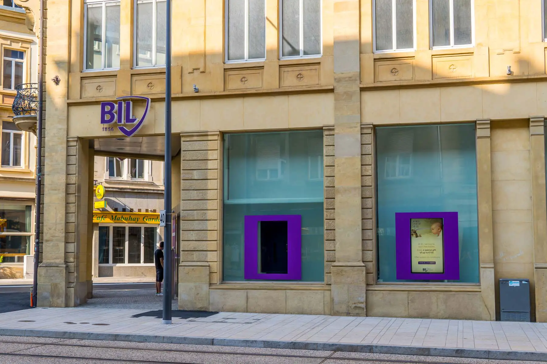 outlet of BIL bank in Luxembourg