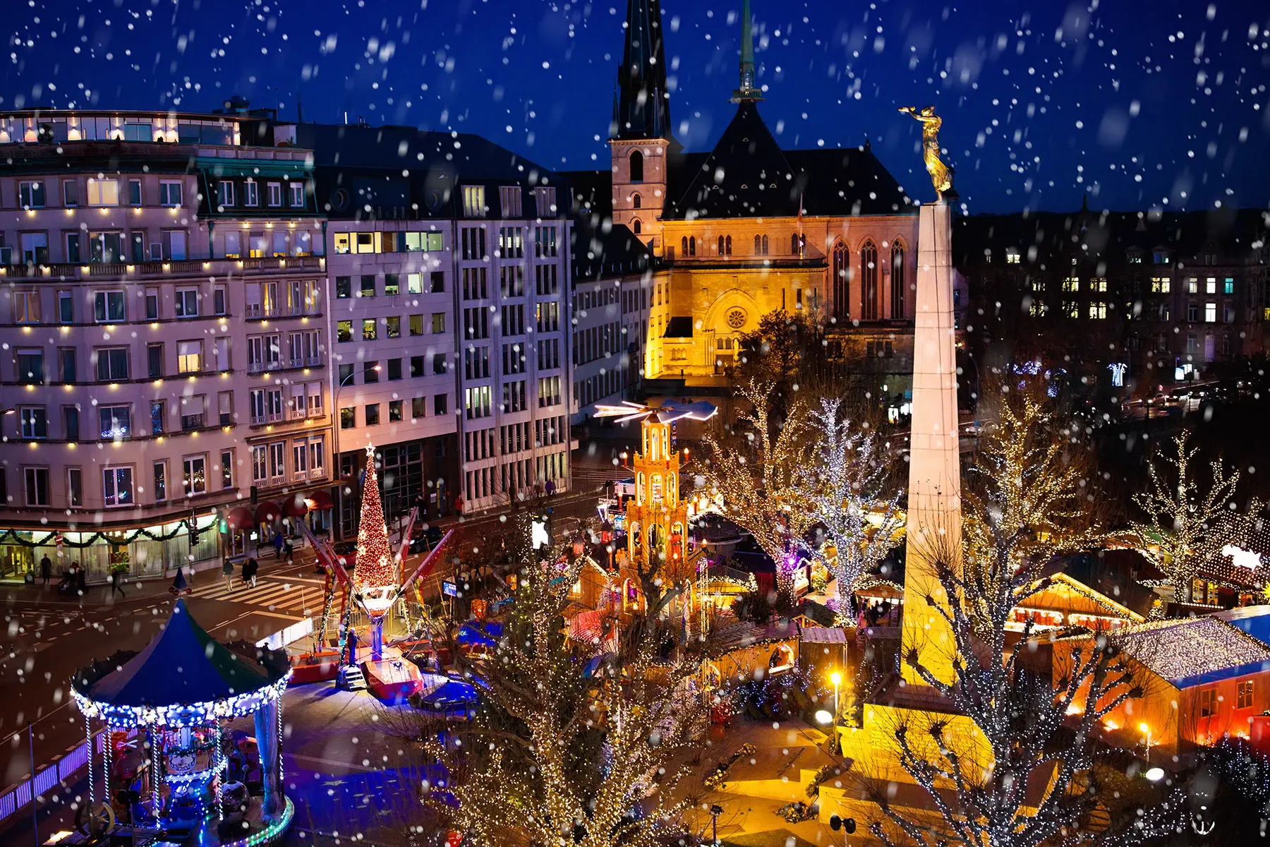 Christmas market in Luxembourg
