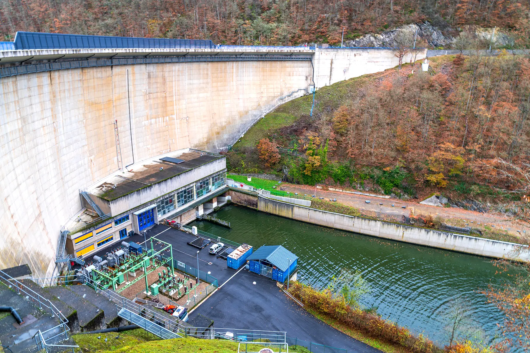 Esch-sur-Sûre Hydroelectric Dam in Luxembourg