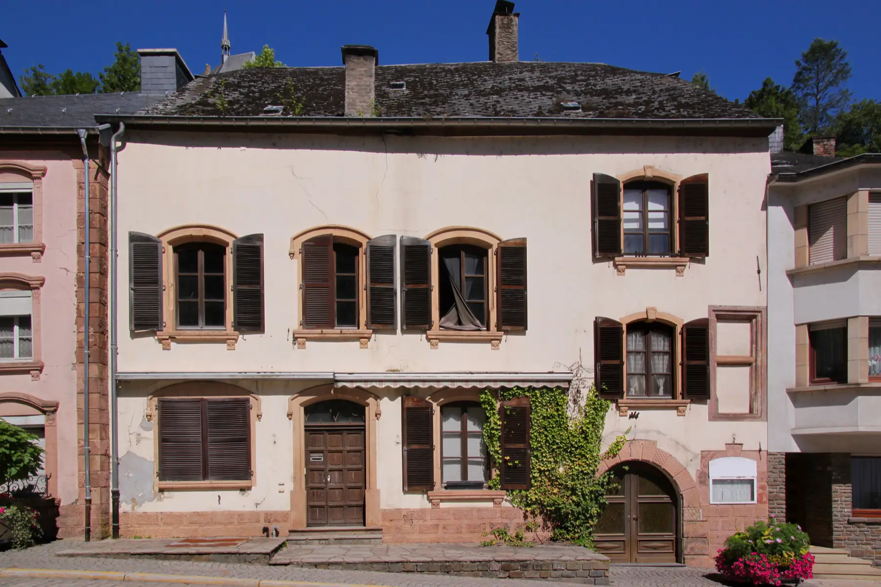 A historic house in Vianden, Luxembourg