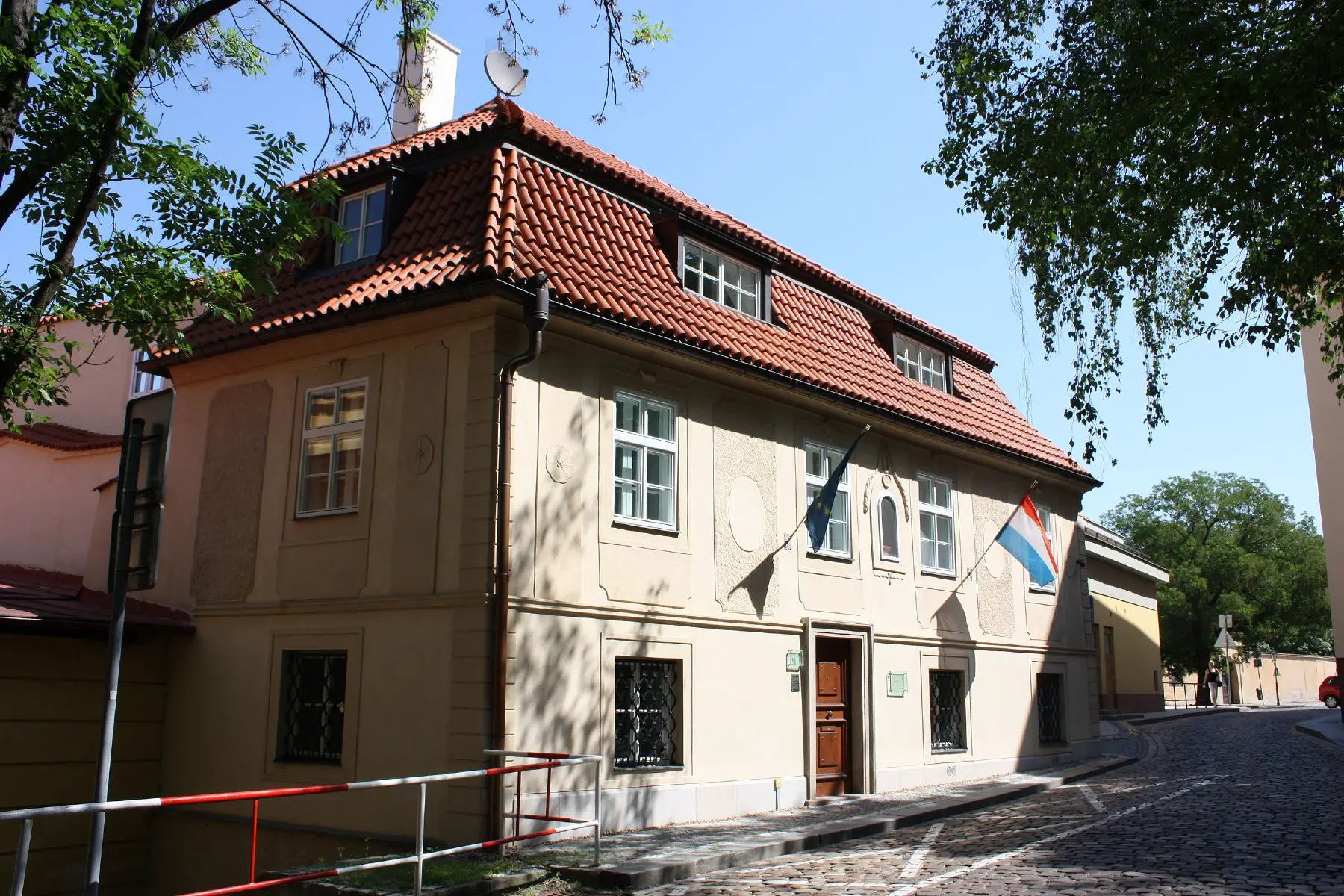 The Embassy of Luxembourg in Prague, Czechia.