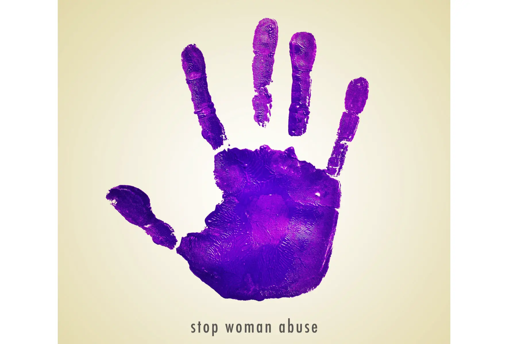 stop woman abuse sign