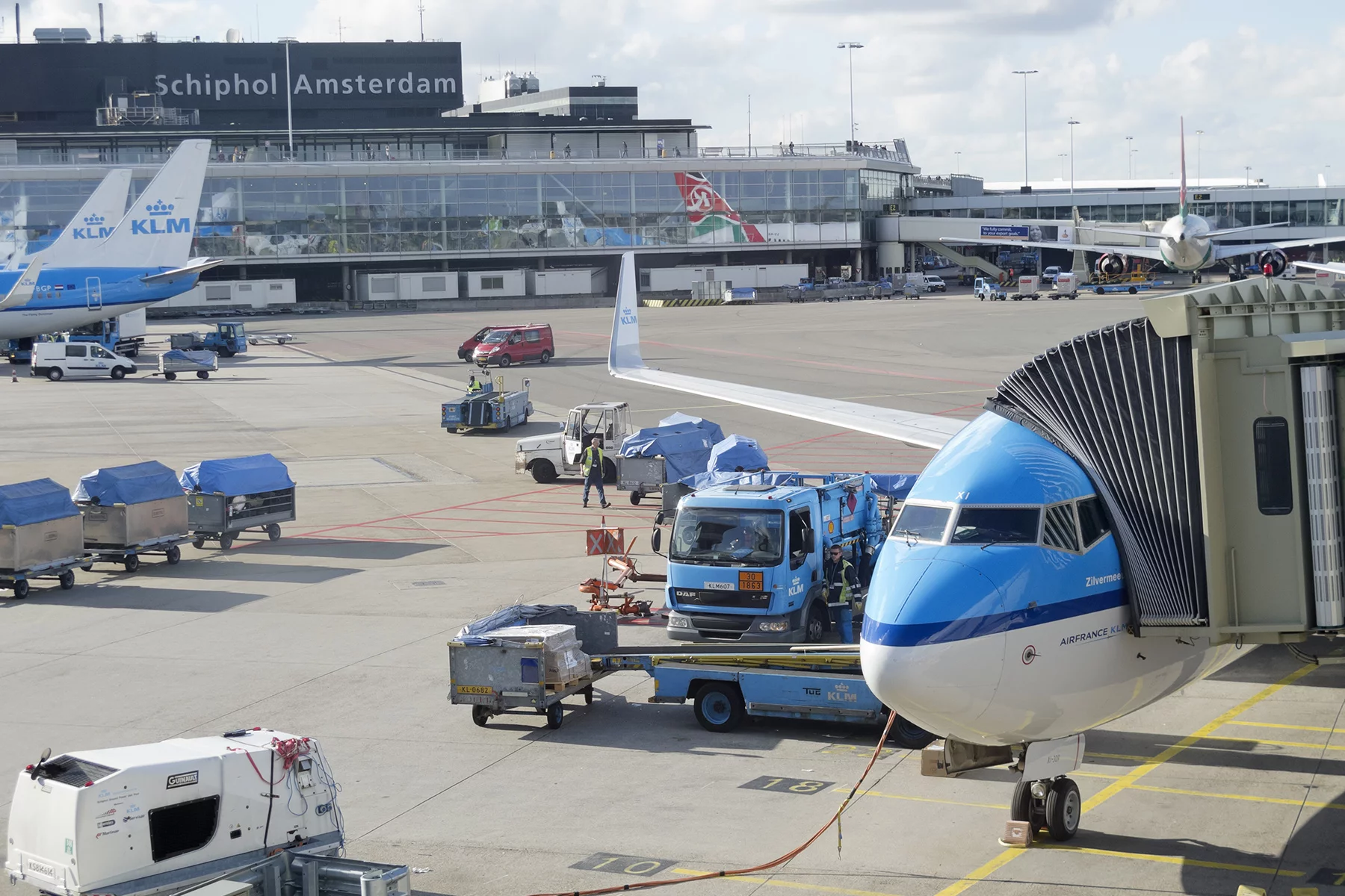 Planes at Schiphol