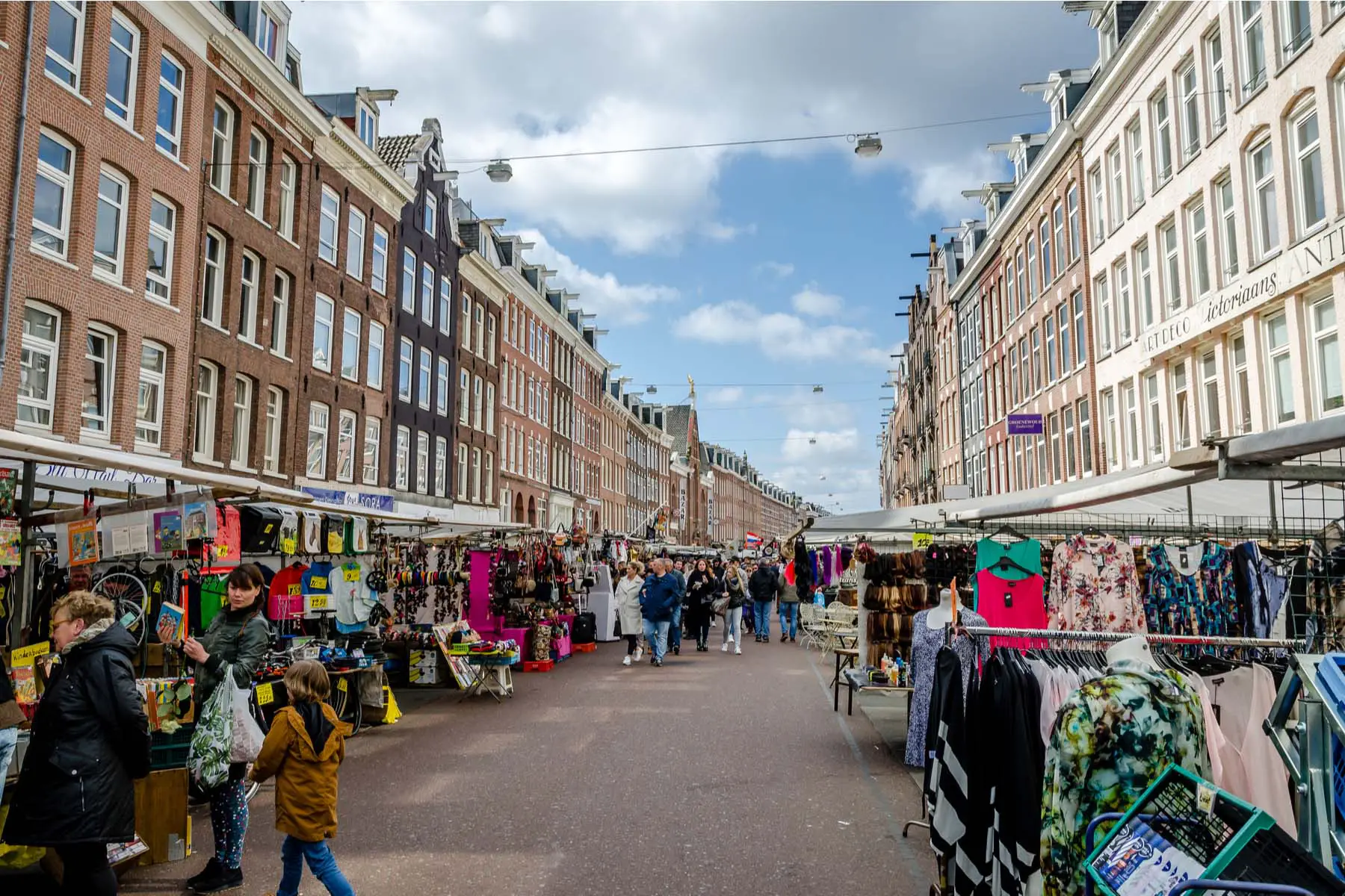 albert cuypmarkt, a popular day market in Amsterdam's De Pijp neighborhood