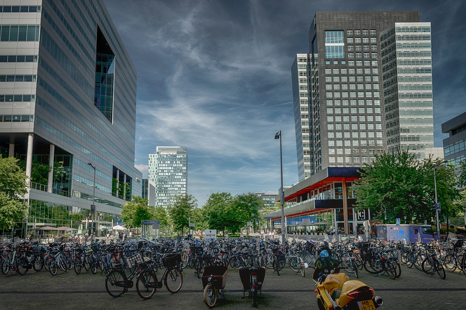 Bicycle parking in the Zuidas business district of Amsterdam