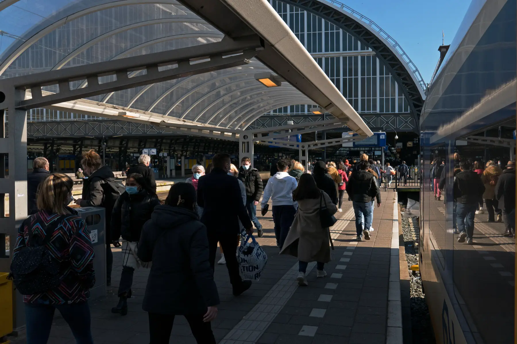 Commuters at Amsterdam Centraal