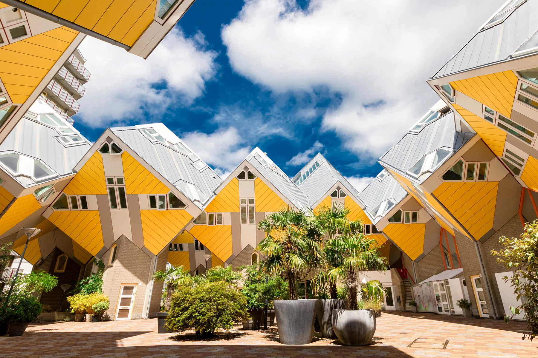 Unique cube-shaped apartments in Rotterdam
