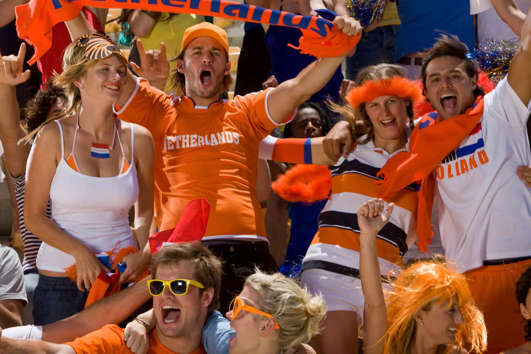 dutch fans in the stands