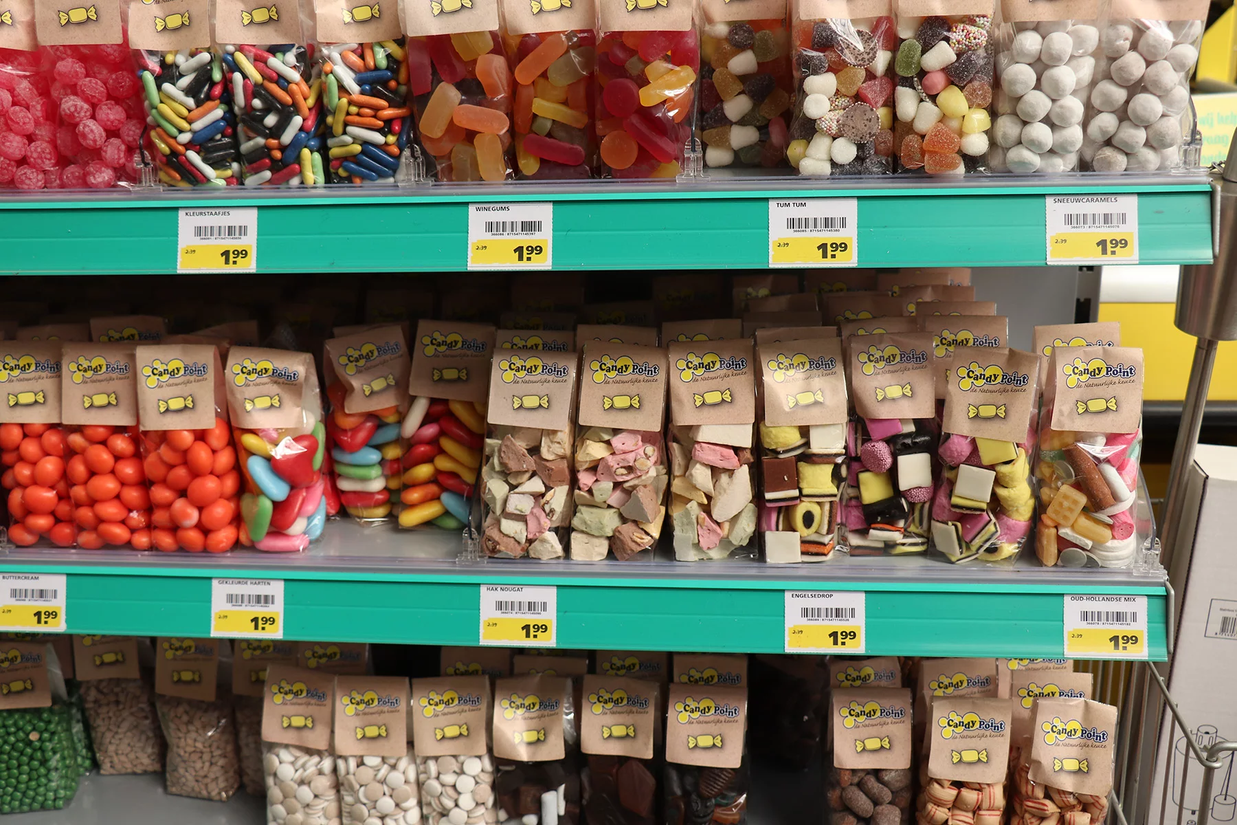 Dutch licorice in a shop in Velserbroek, the Netherlands