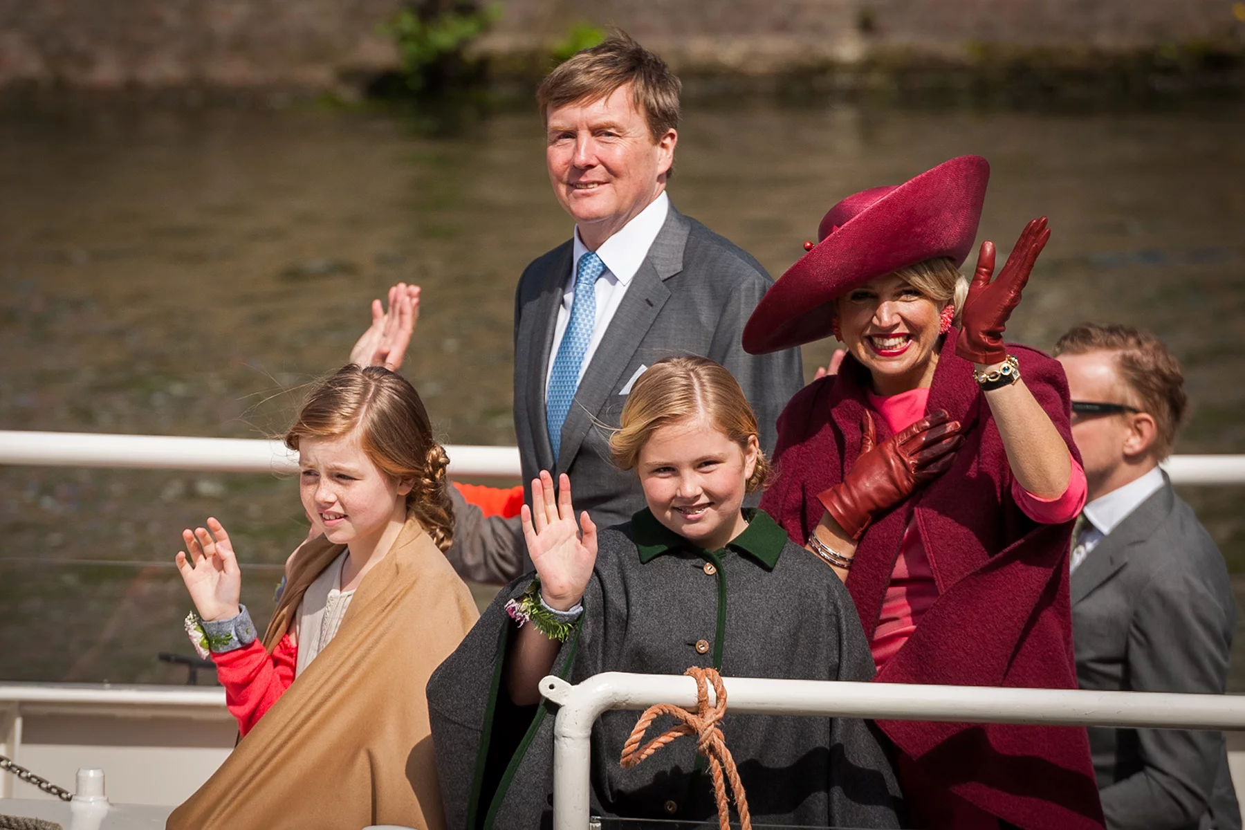 The Dutch royal family on Koningsdag