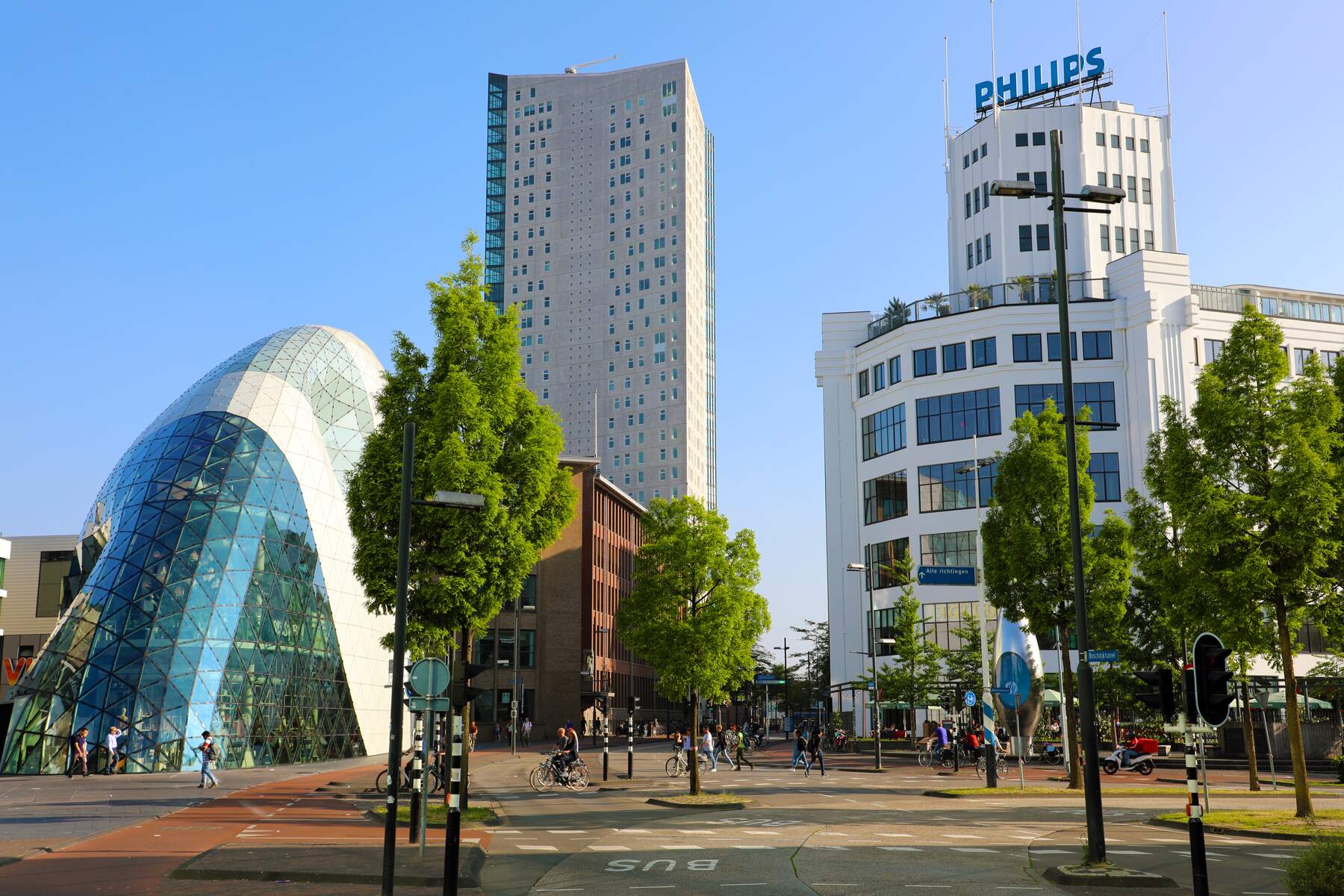 Philips building in Eindhoven city center