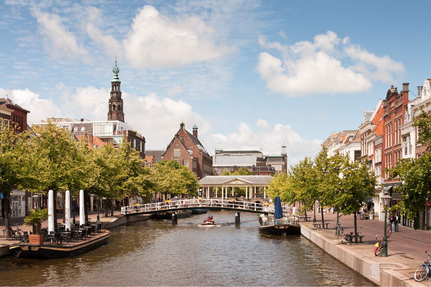 Canal in Leiden city center