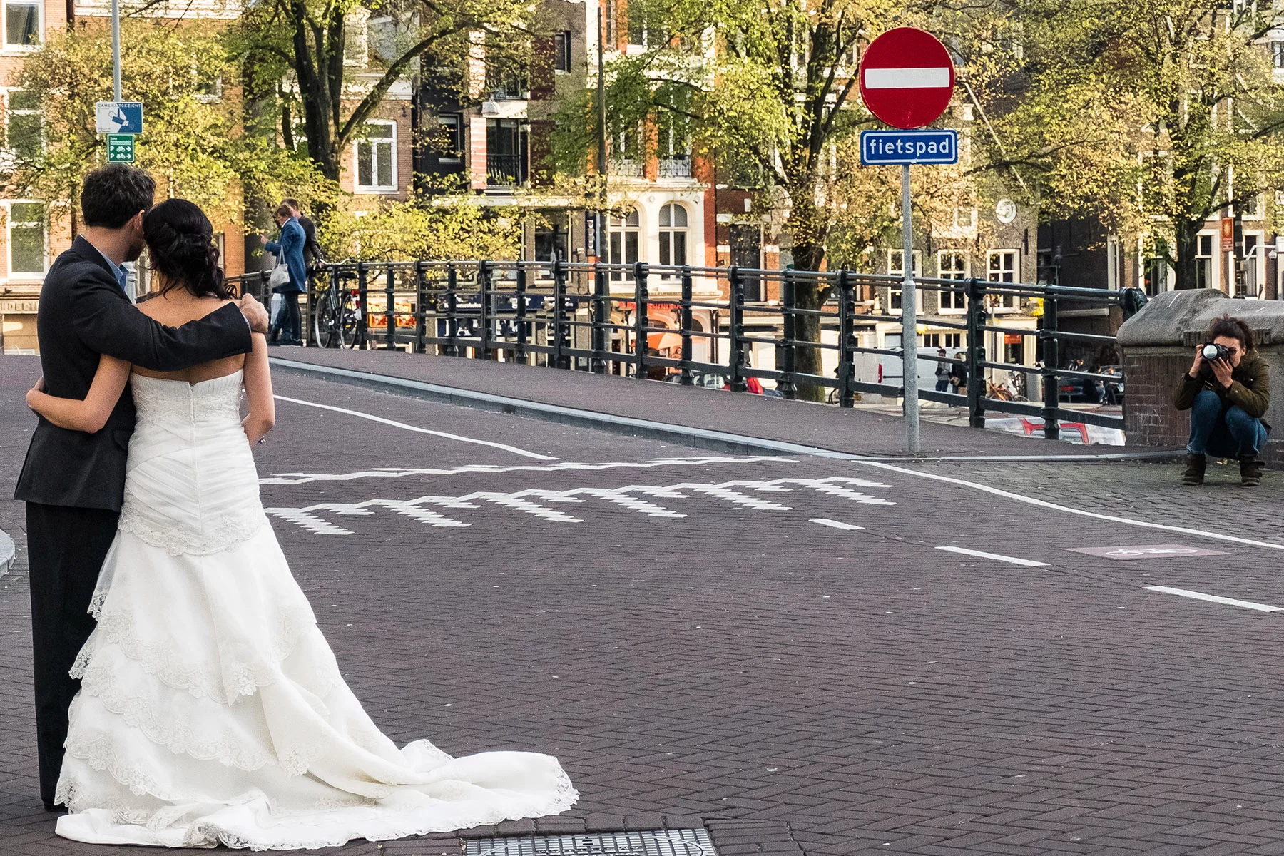 A married couple in Amsterdam