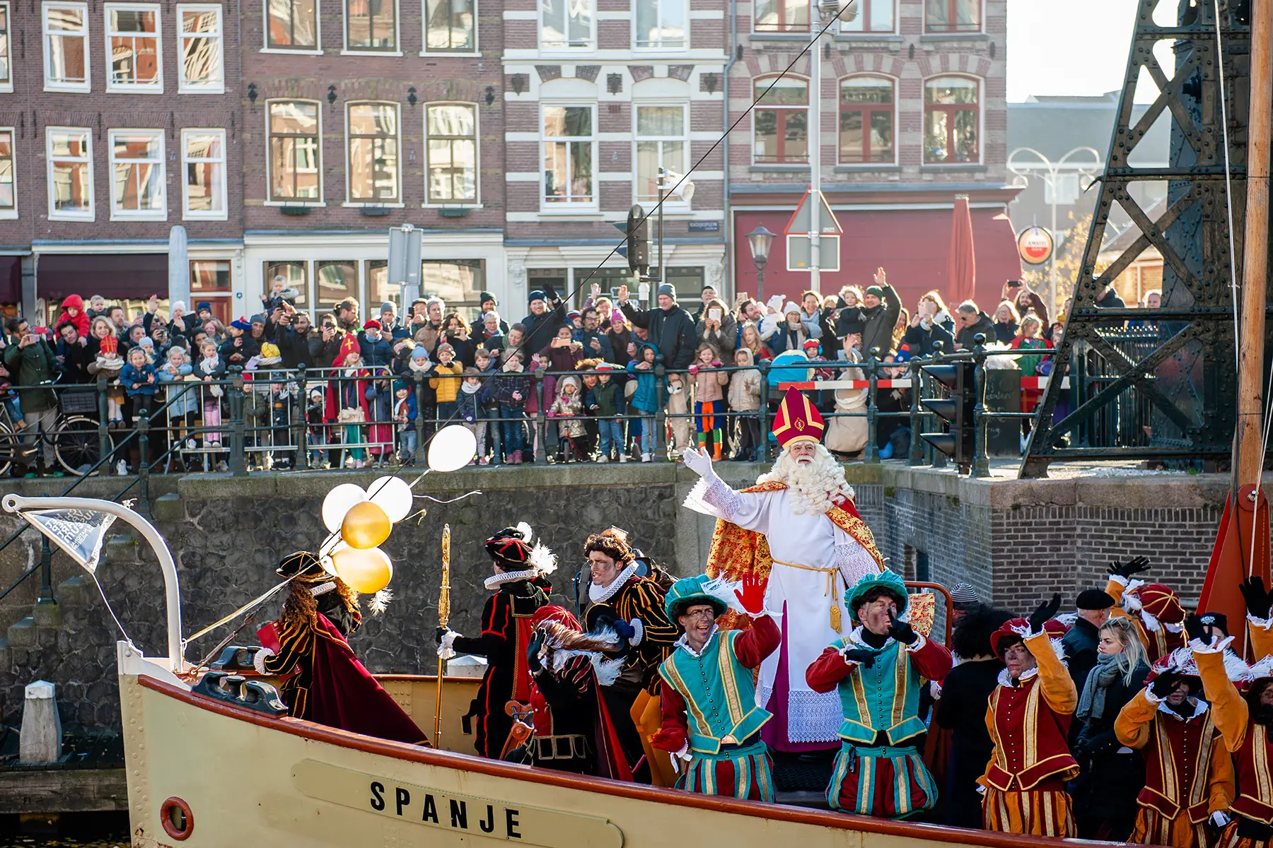 The arrival of Sinterklaas (intocht) in Amsterdam in 2018