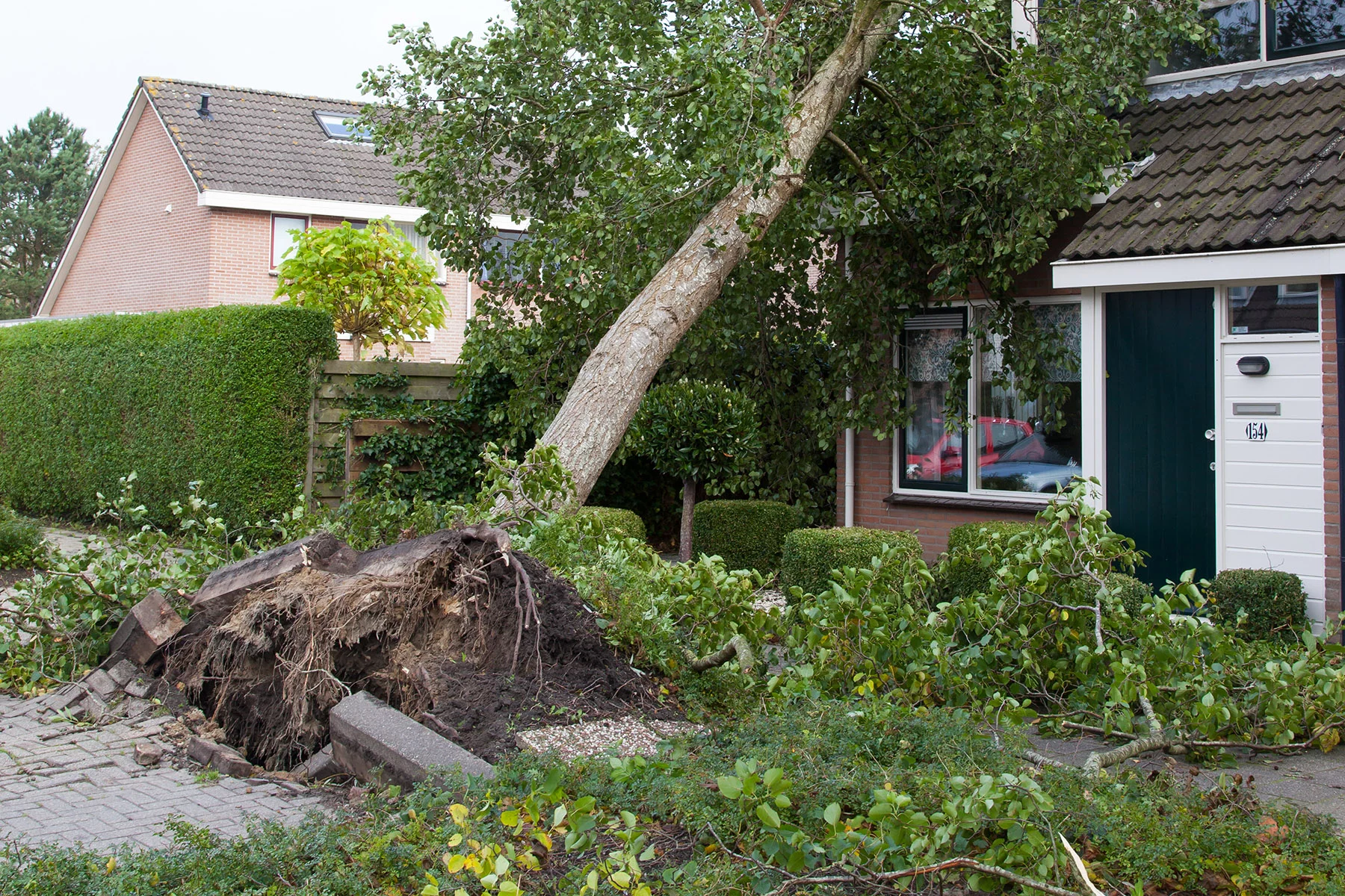 Storm-damaged home in Leeuwarden