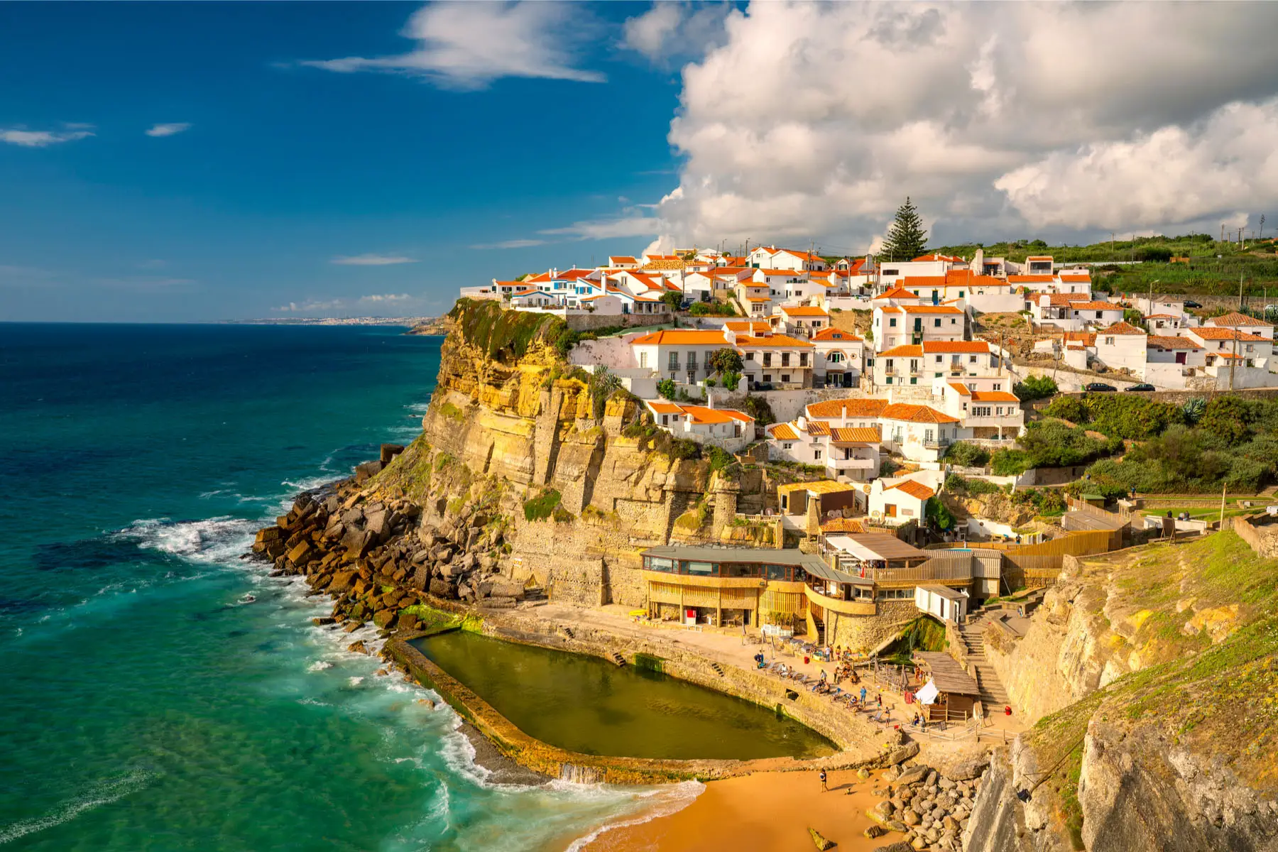 seaside town of Azenhas do Mar in Portugal