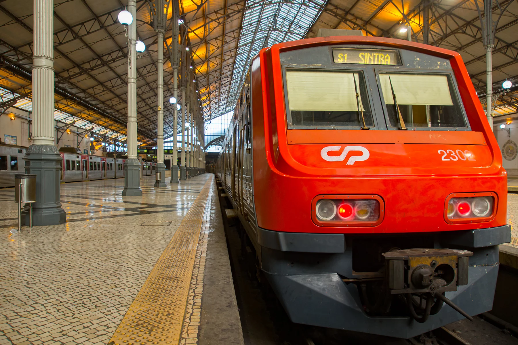 CP train in Lisbon