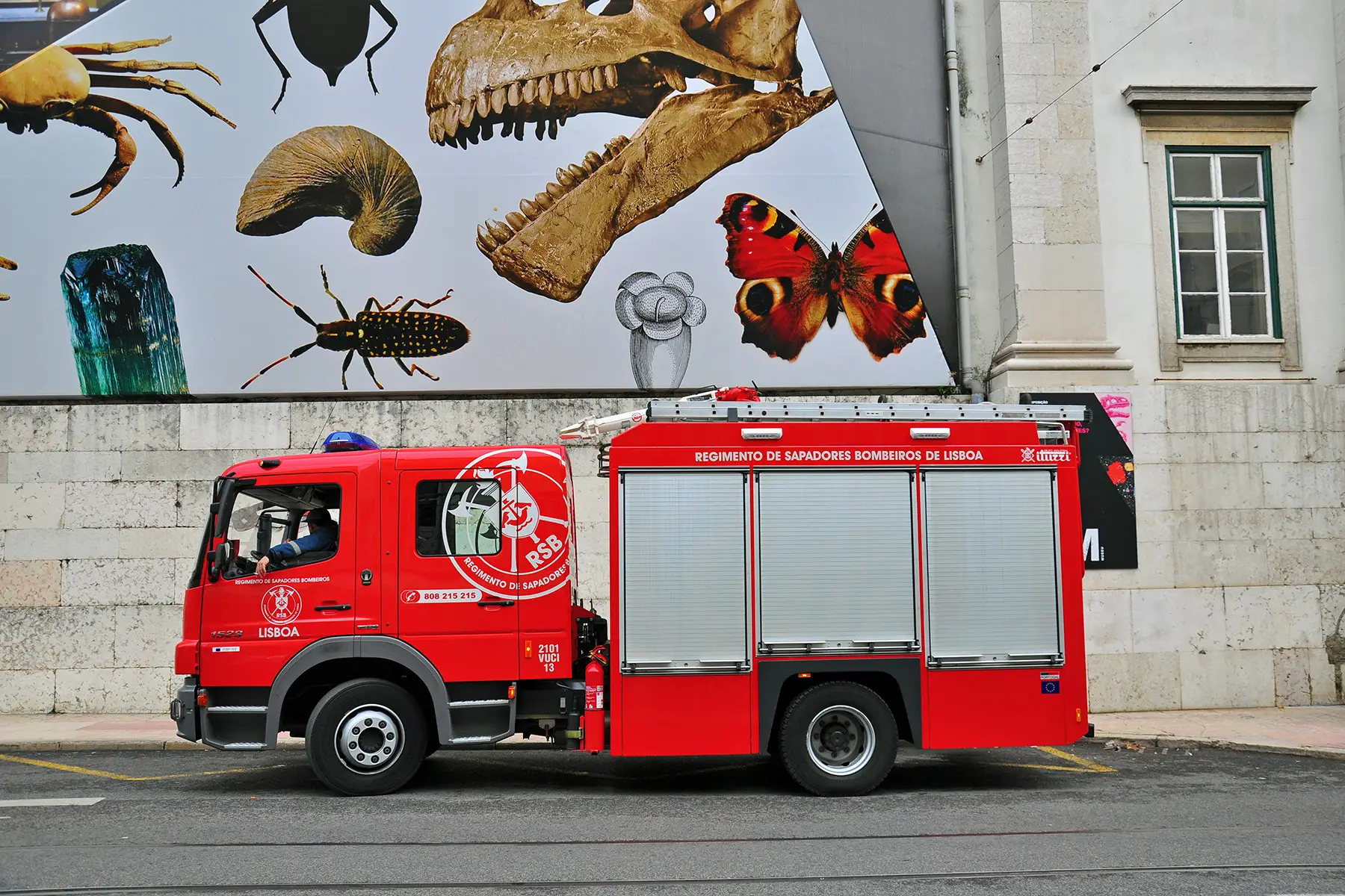 Fire truck in Lisbon