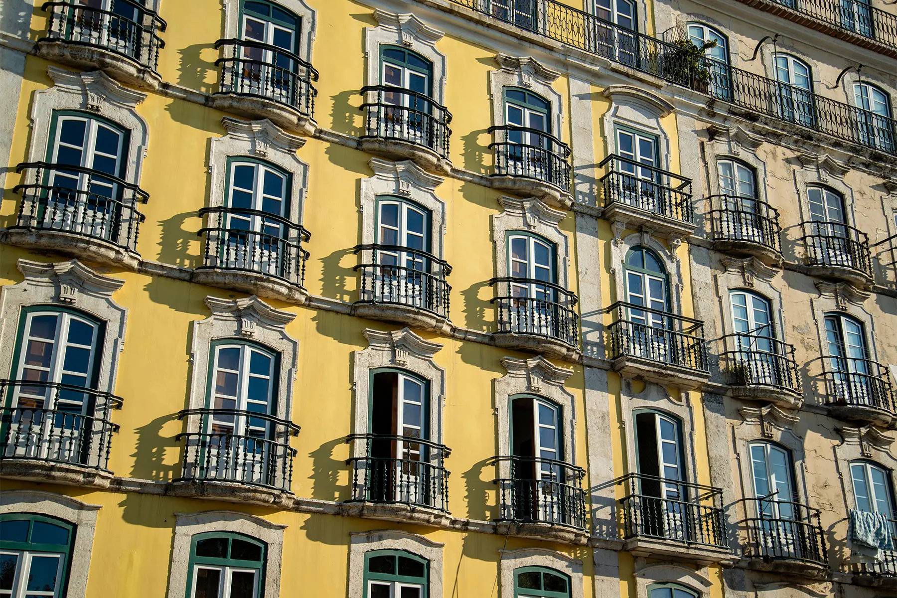 a block of apartments in Lisbon, Portugal
