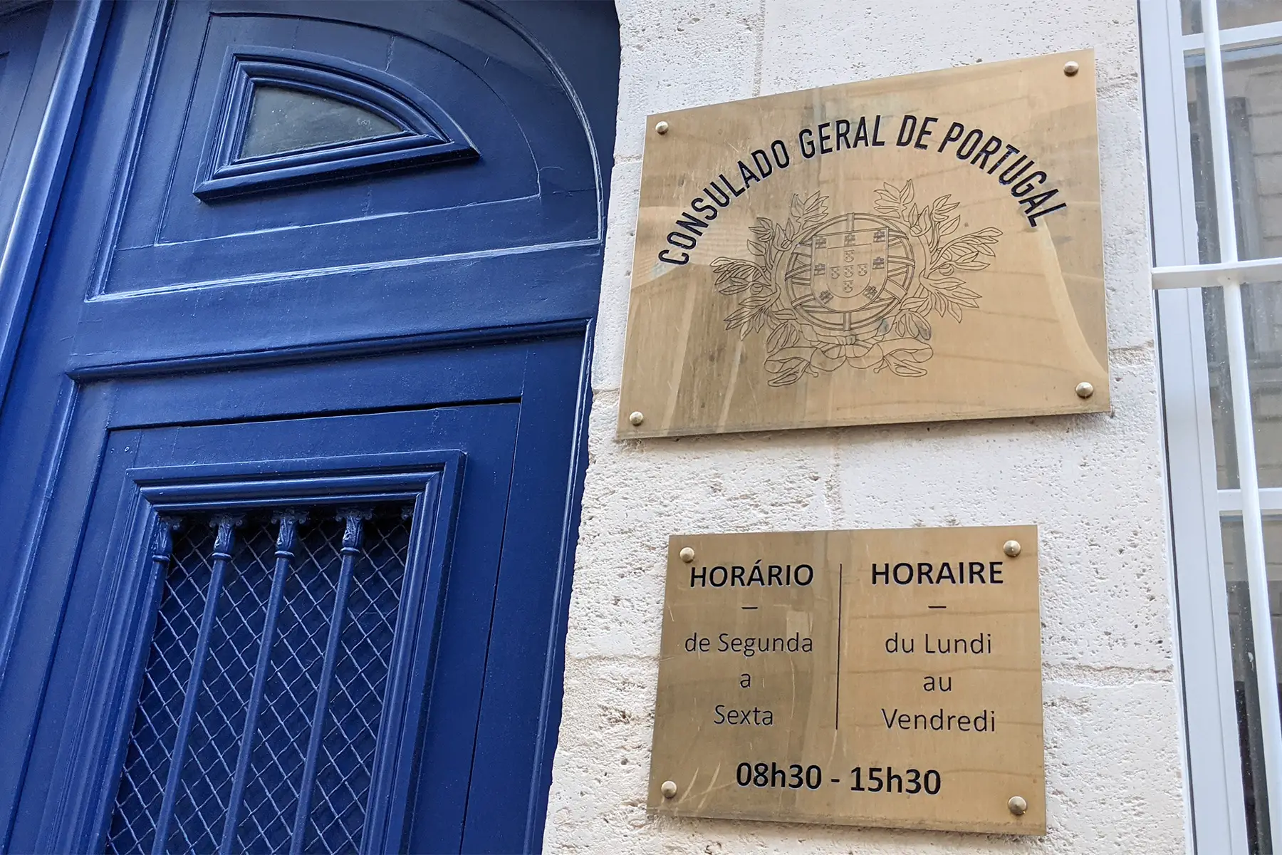 the Portuguese Consulate in Bordeaux, France