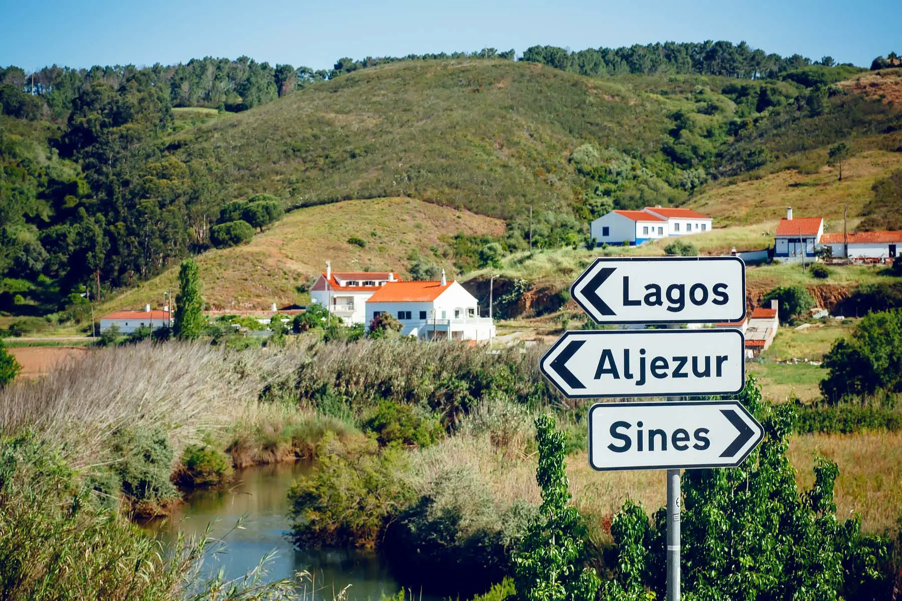 signpost in the Algarve