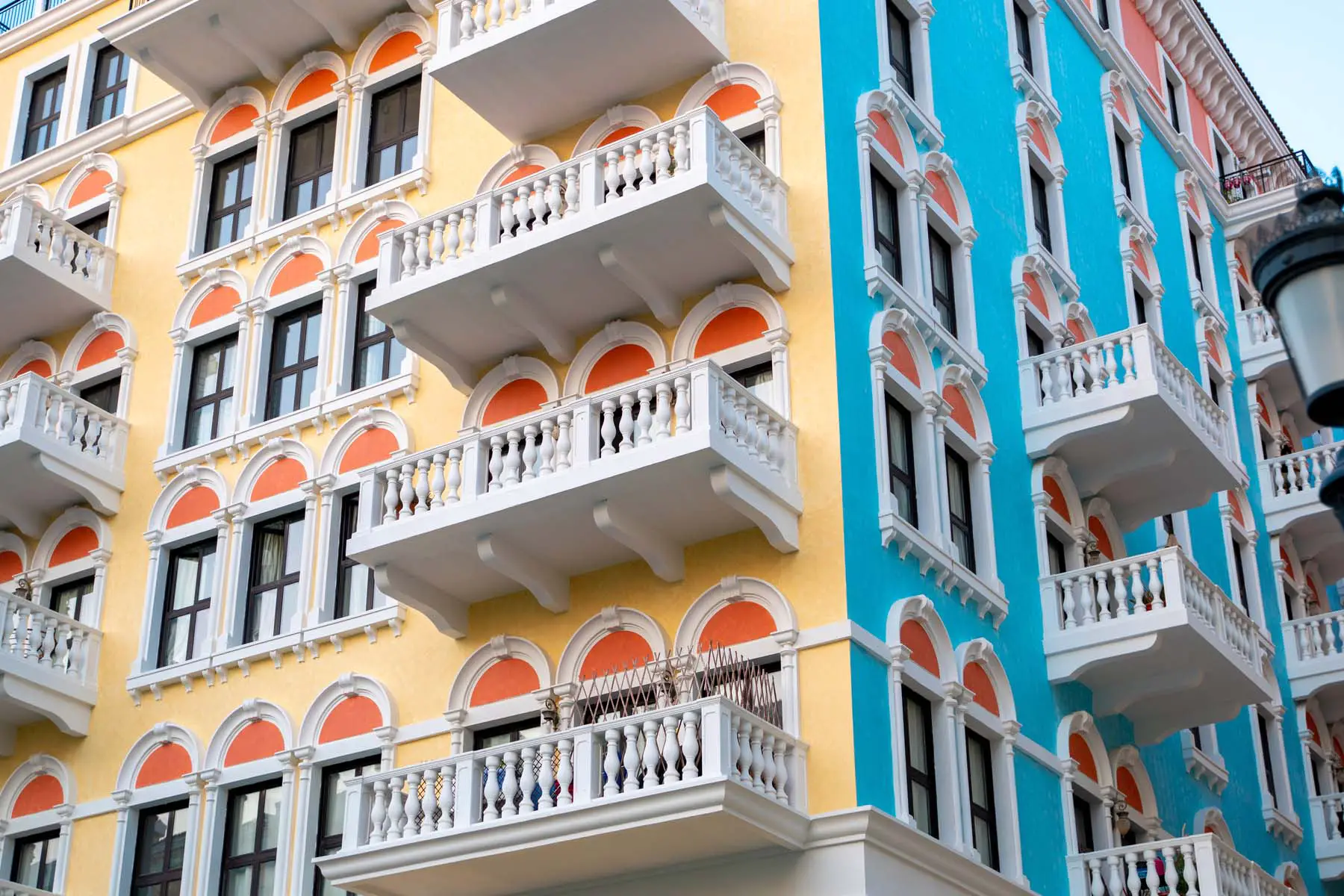 Colorful apartments in Doha