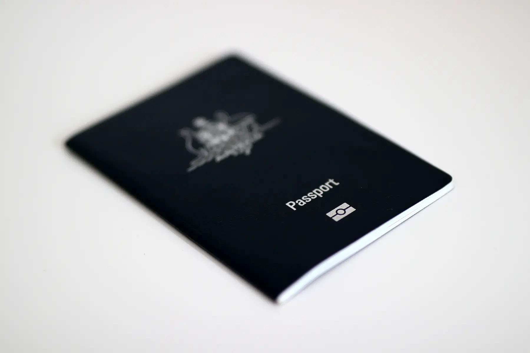 Closeup of an Australian passport
