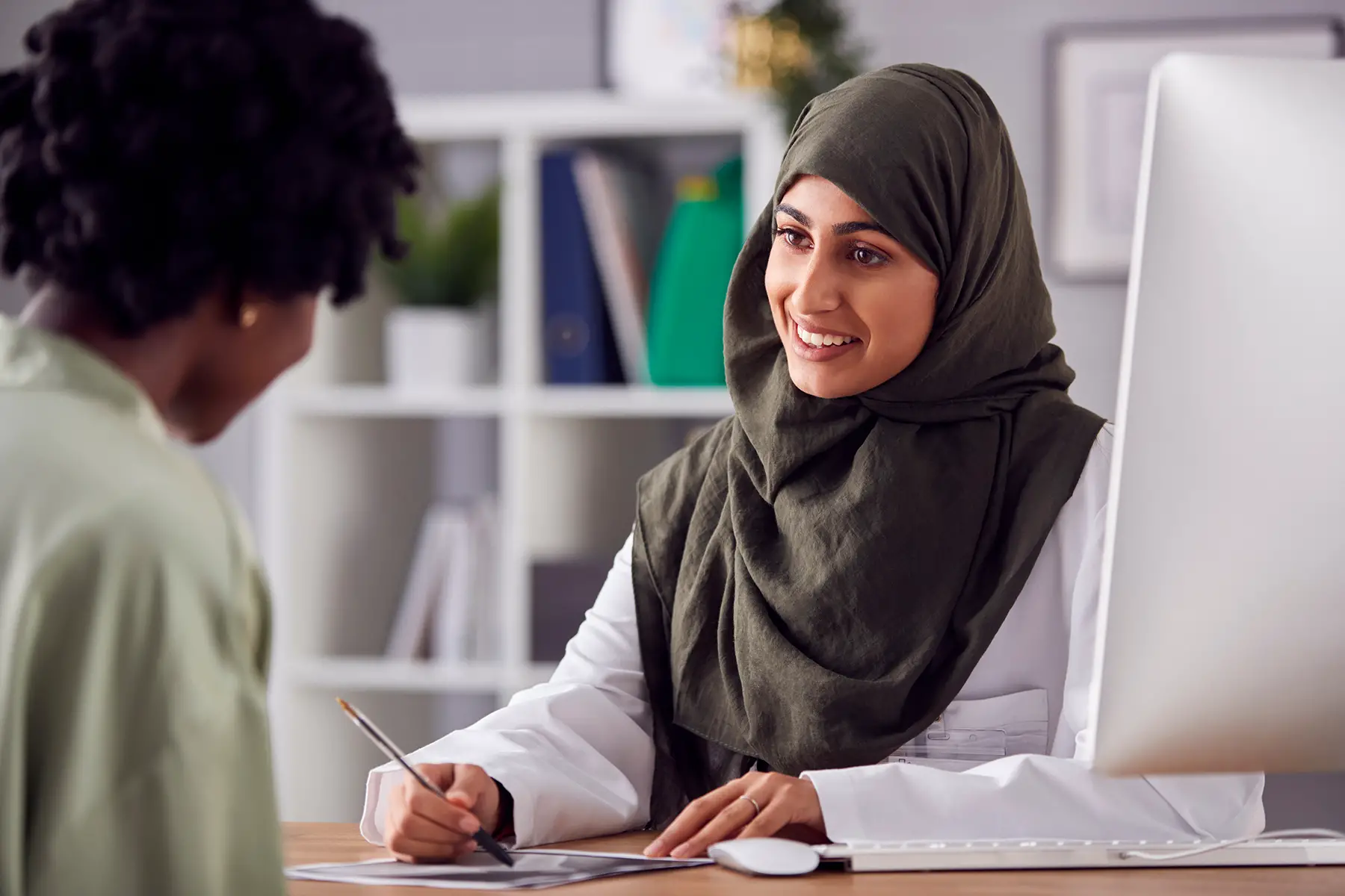 A female doctor in Qatar