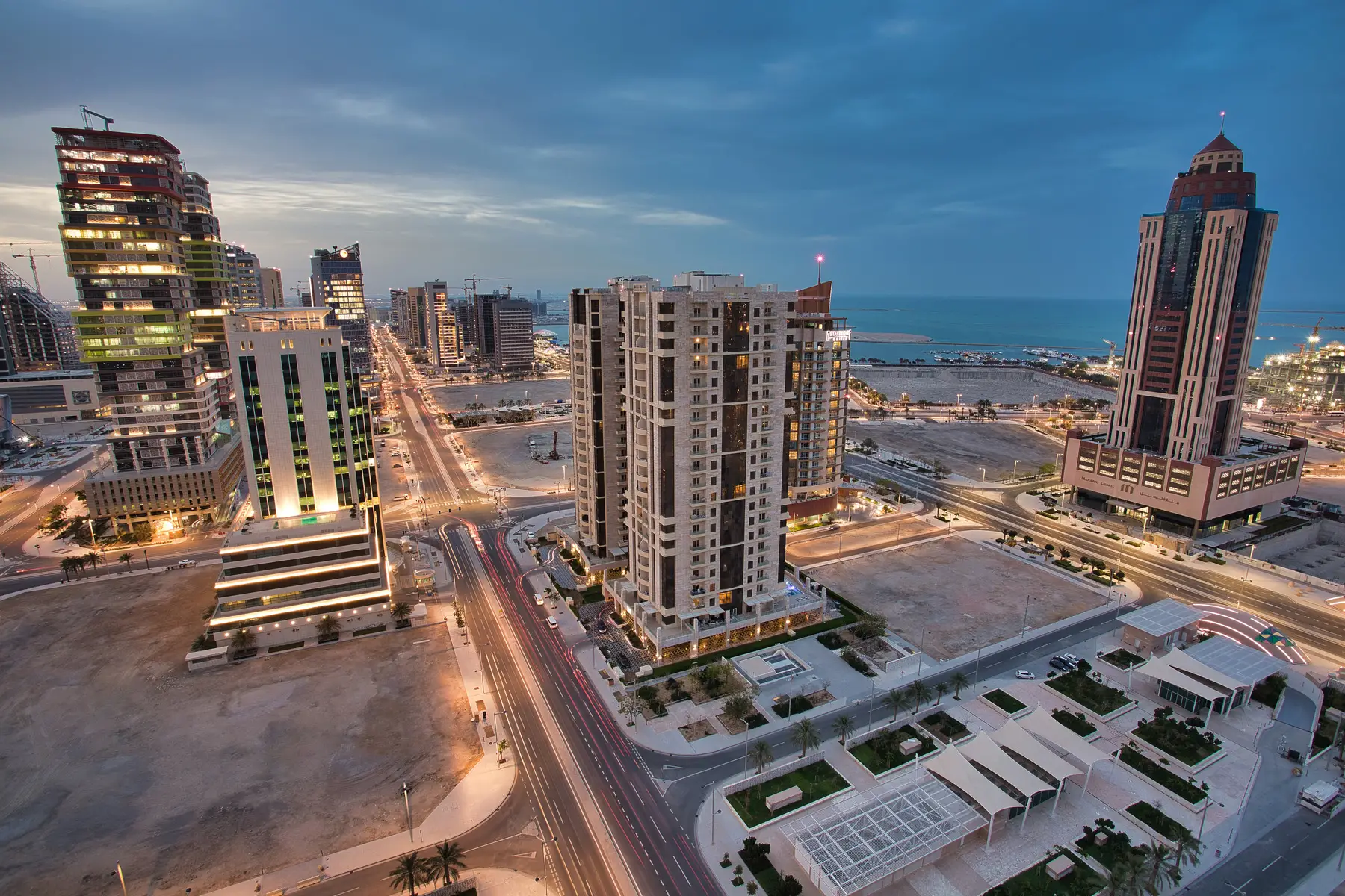Apartment buildings in Lusail