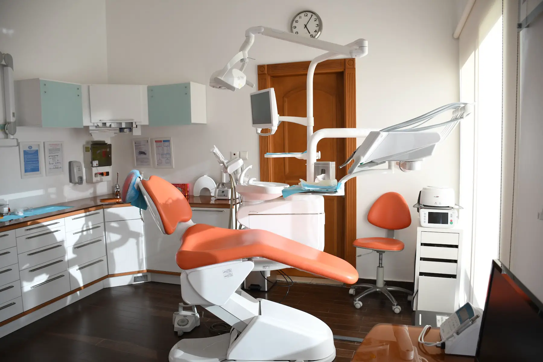 interior of a modern dental clinic in Qatar.