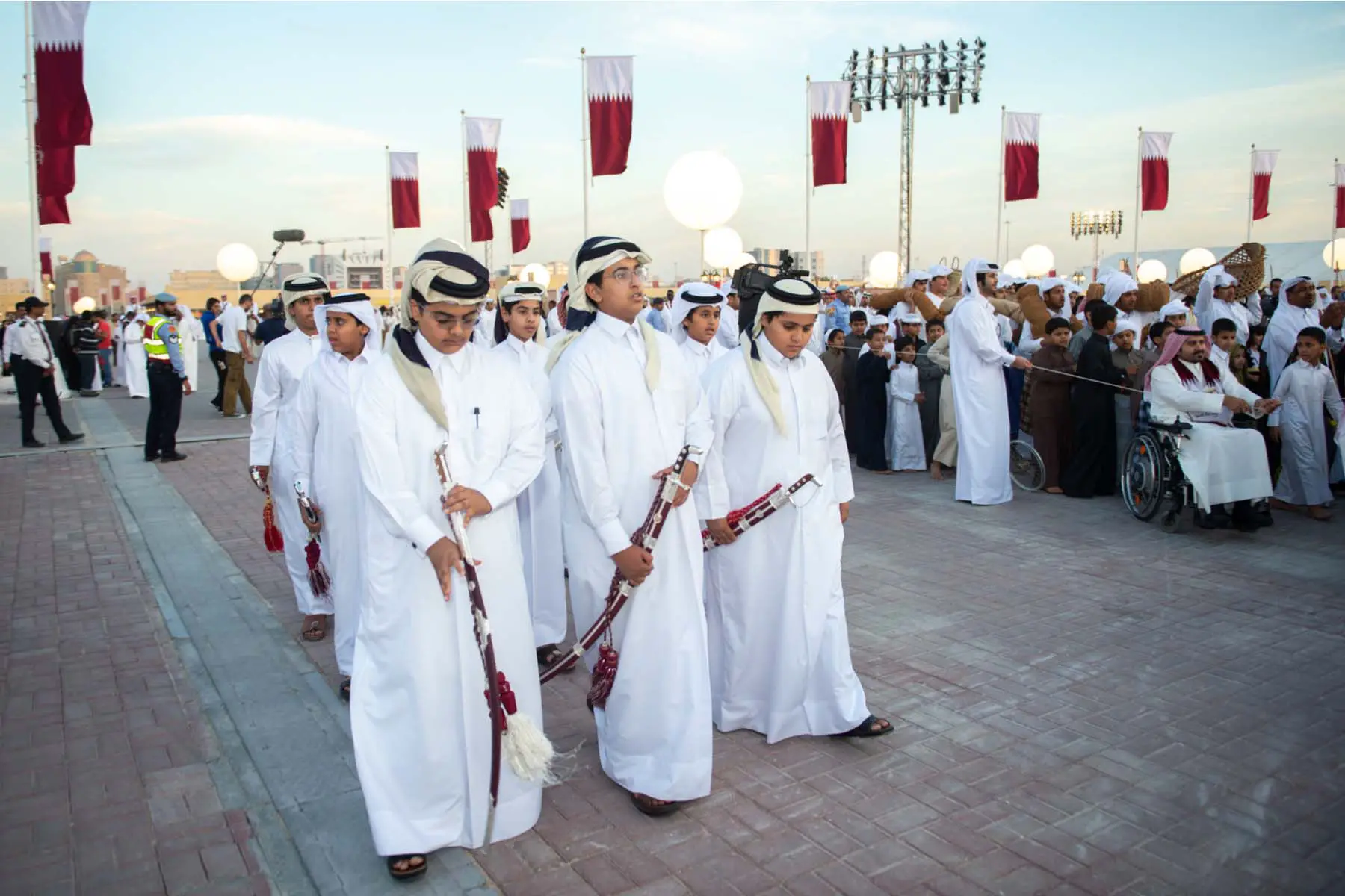 traditional parade in Doha, Qatar