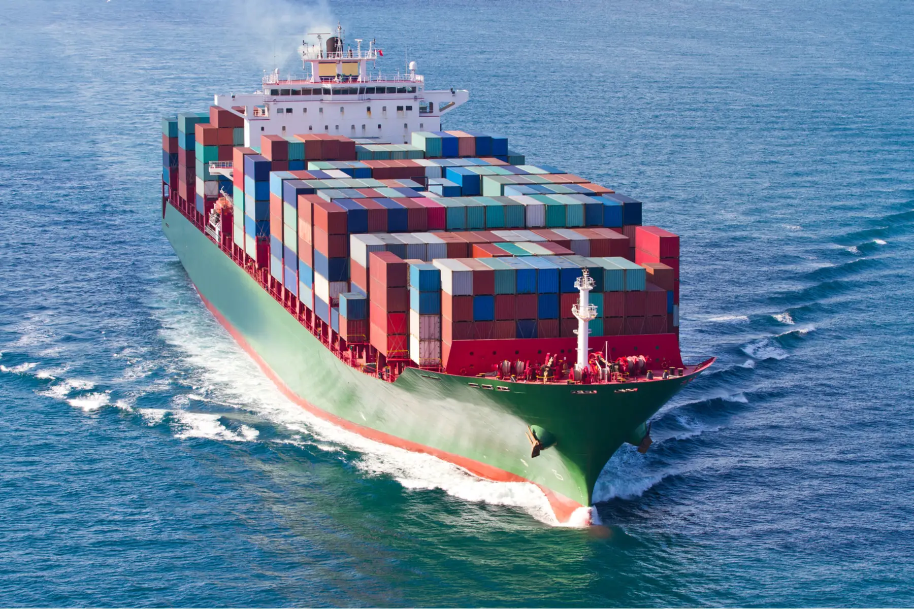 a container ship carrying cargo