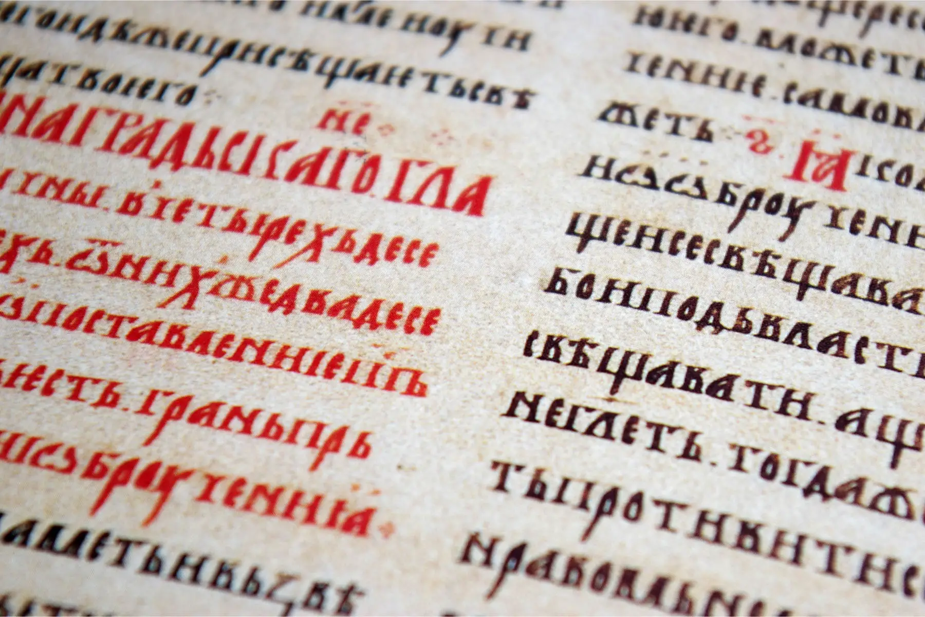 Russian language: origins in Old Church Slavonic