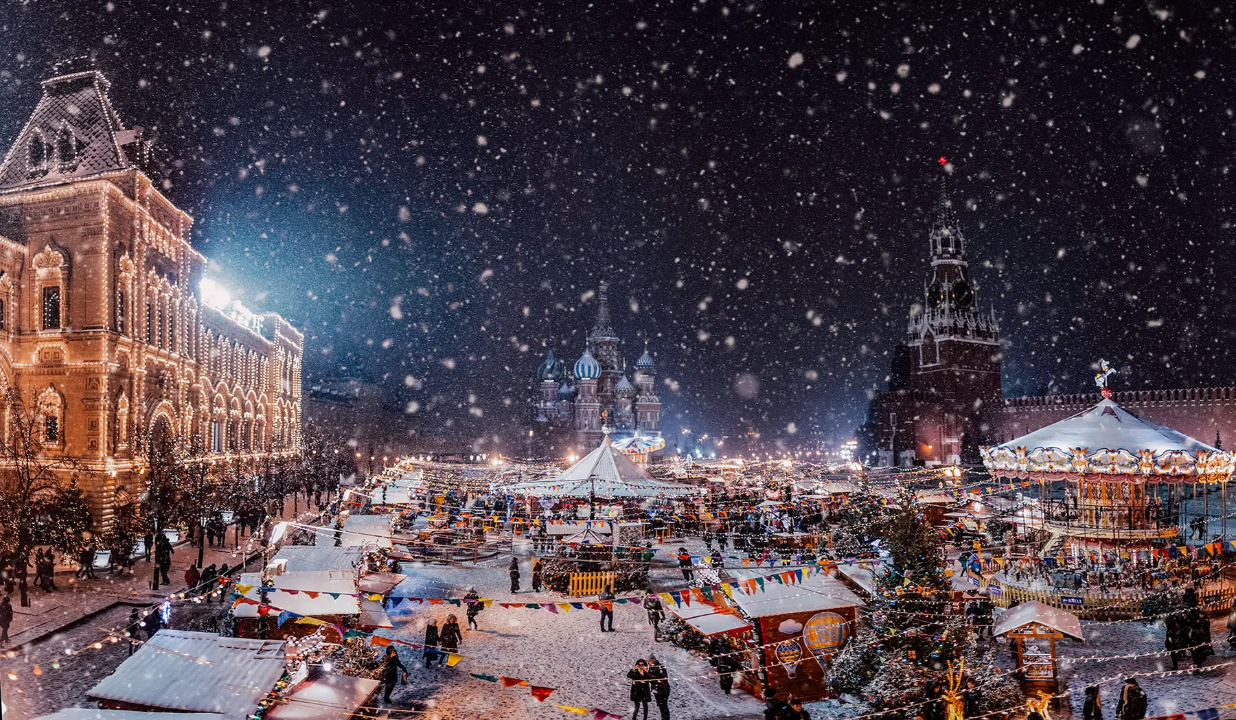 Christmas market at Red Square