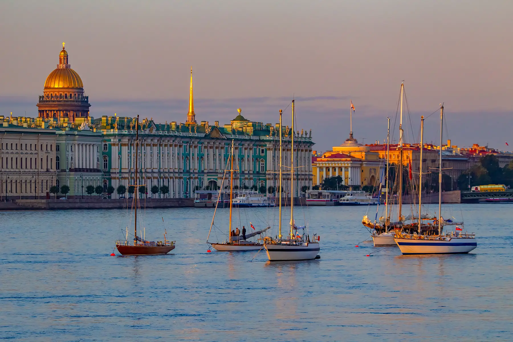 Boats in Saint Petersburg