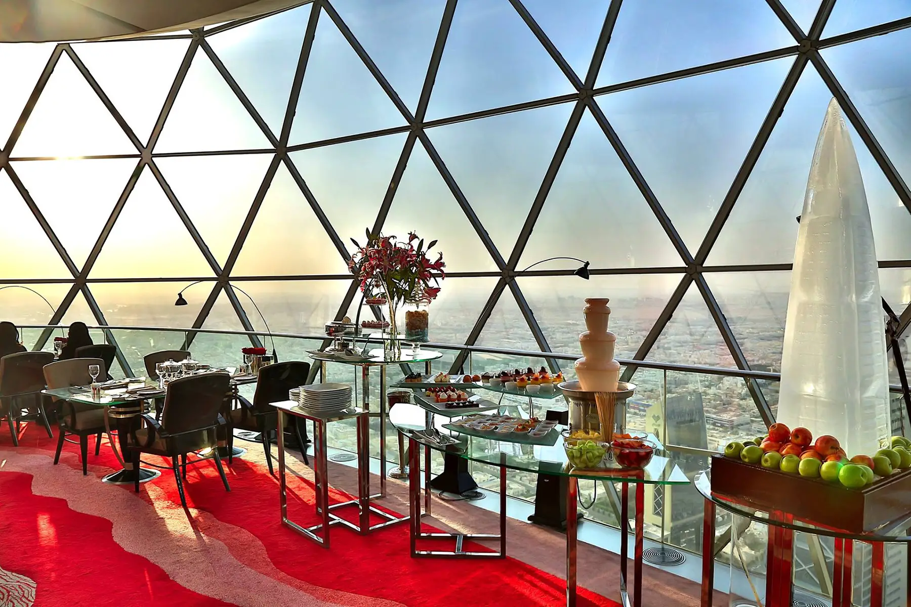 The Globe restaurant in Al Faisaliah Tower, Riyadh