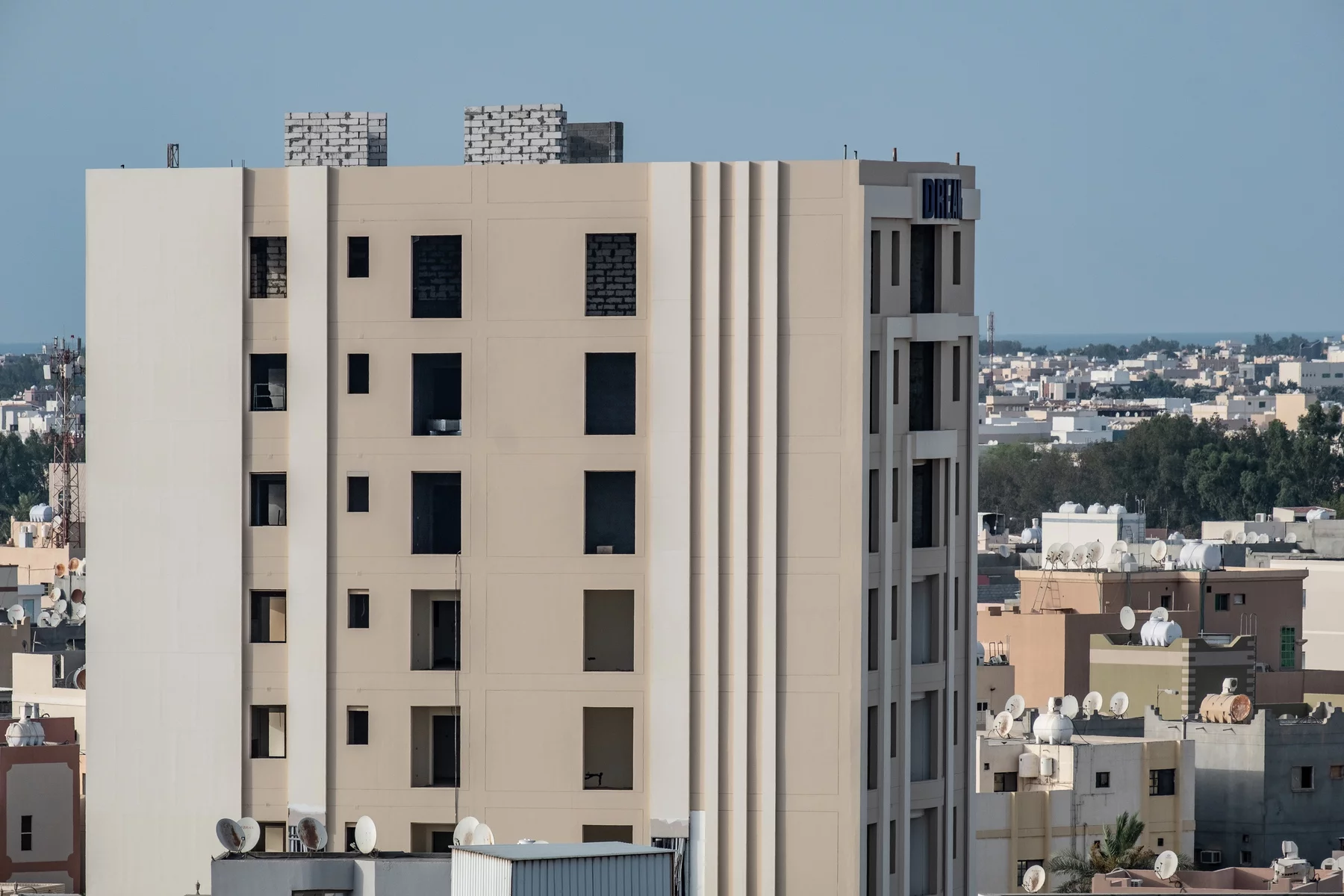 Apartment buildings in Saudi Arabia