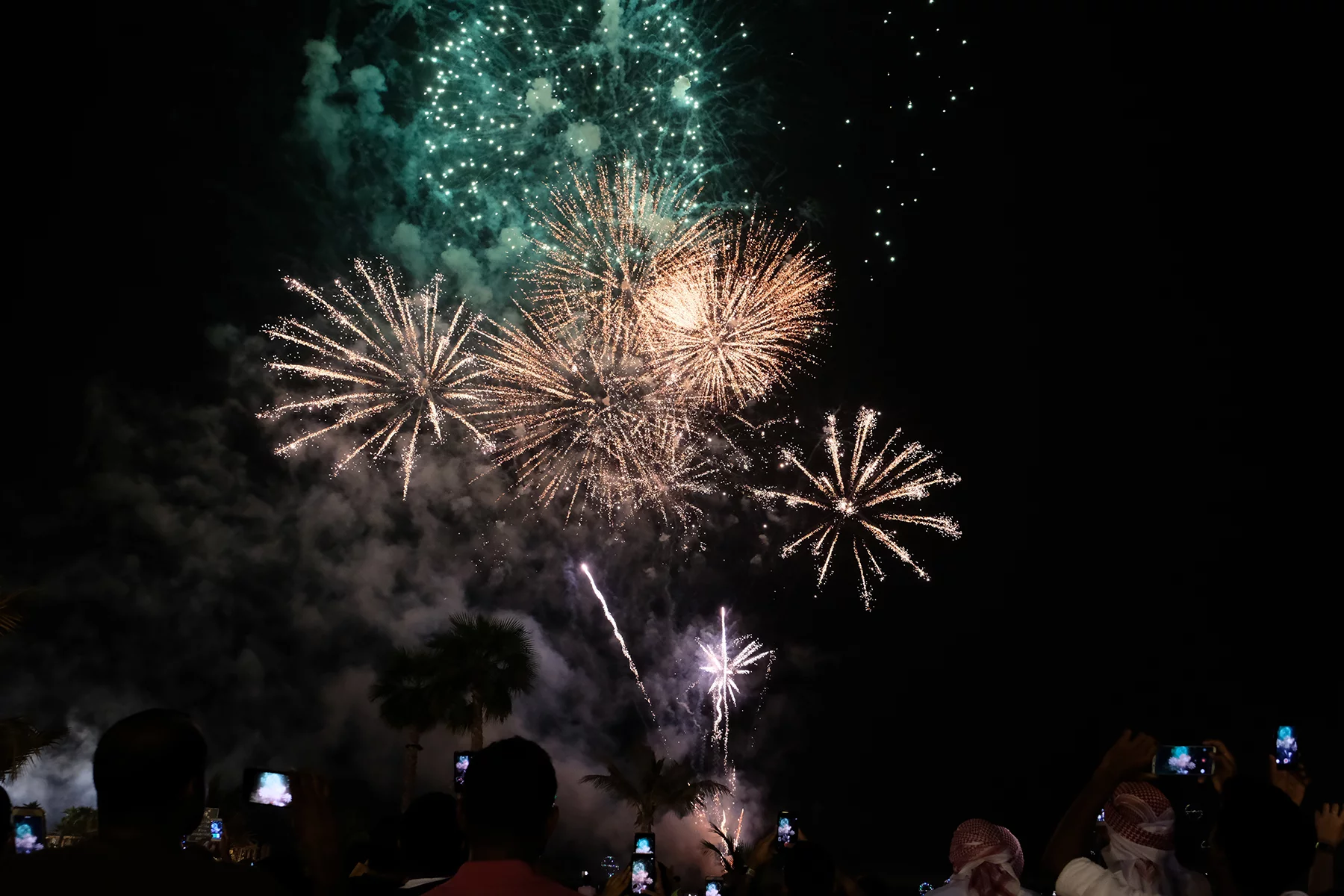 Fireworks at Eid in Saudi Arabia